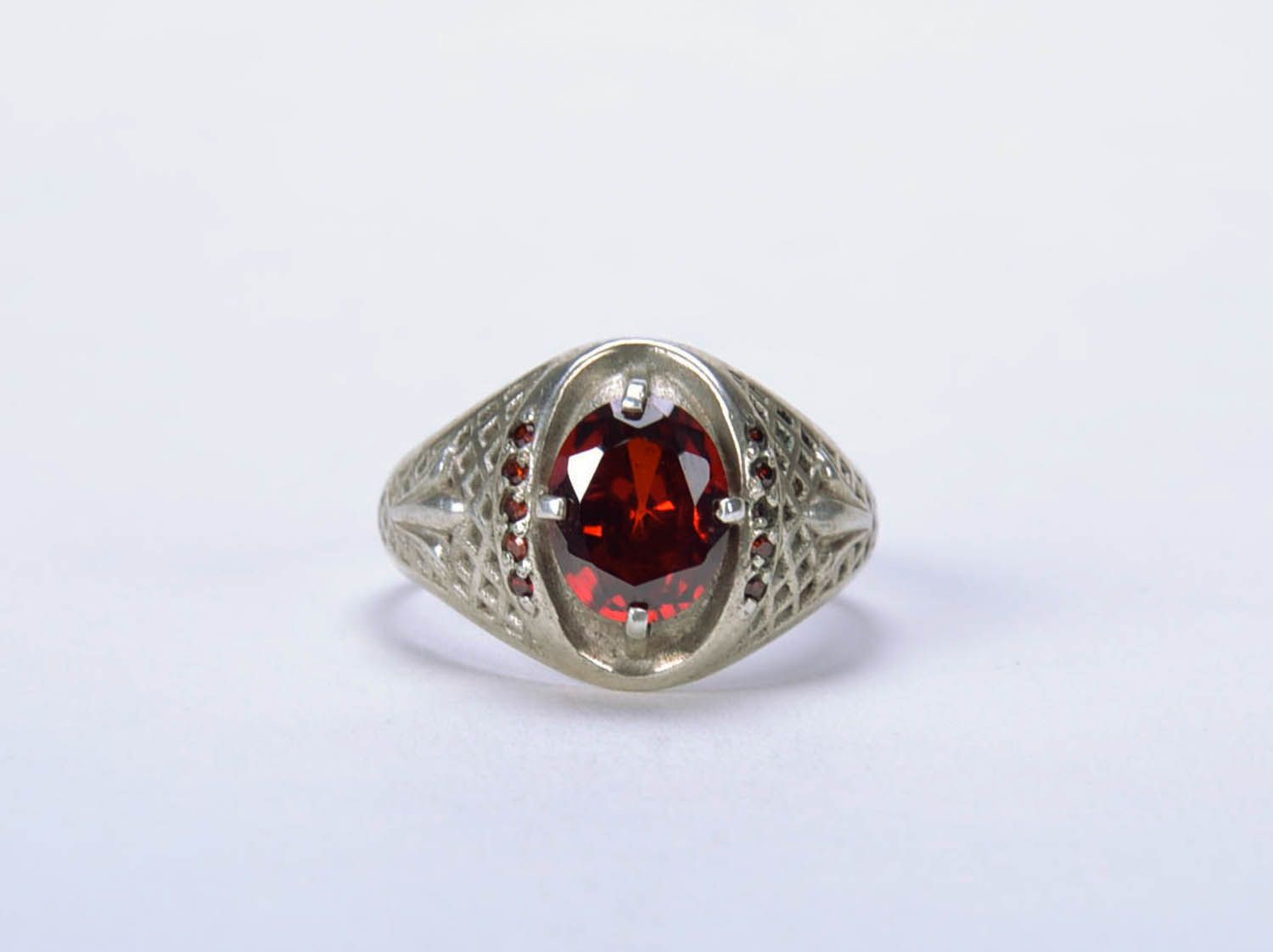 Women's silver seal ring photo 3