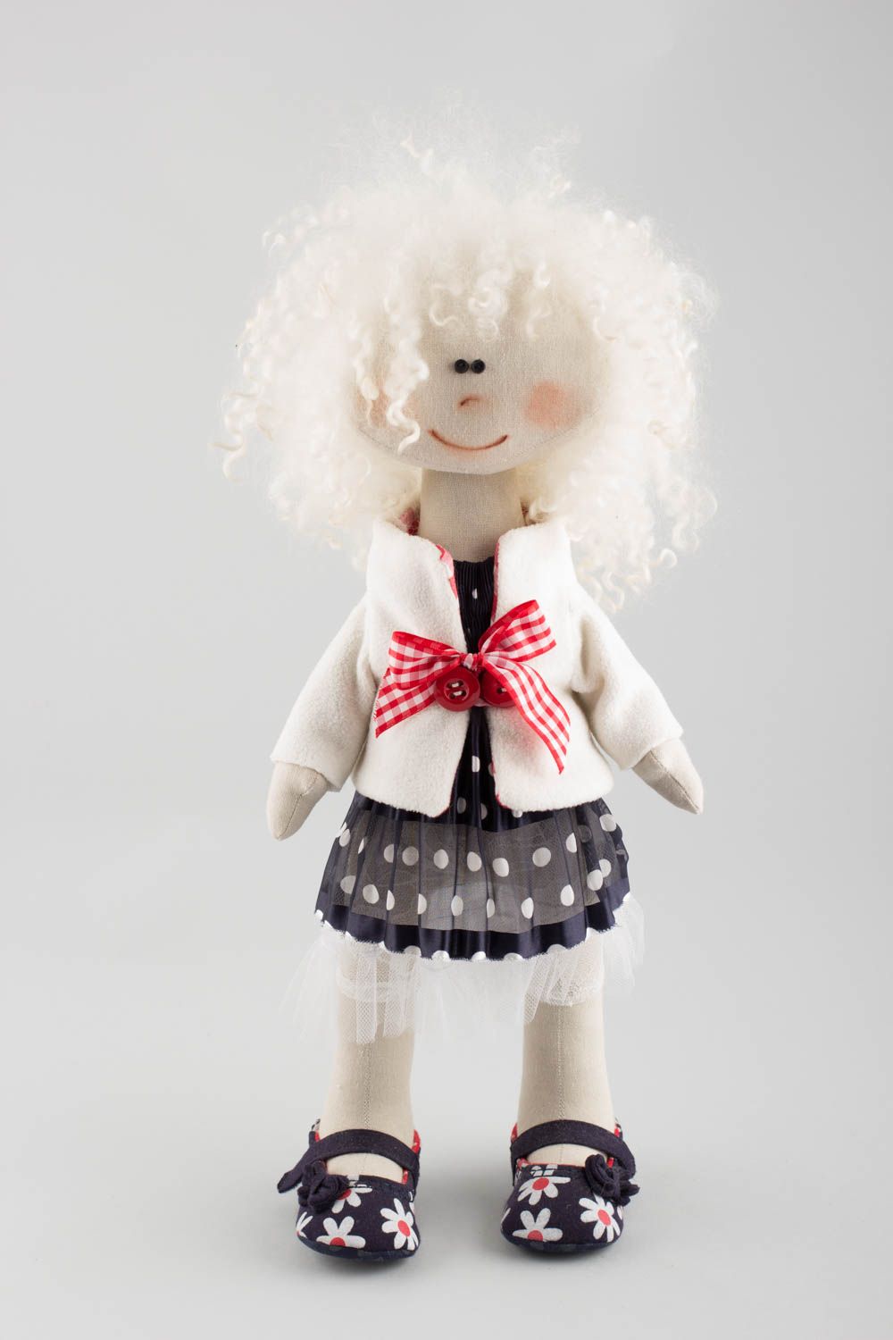 Elegant textile handmade toy designer beautiful doll for children and home decor photo 2