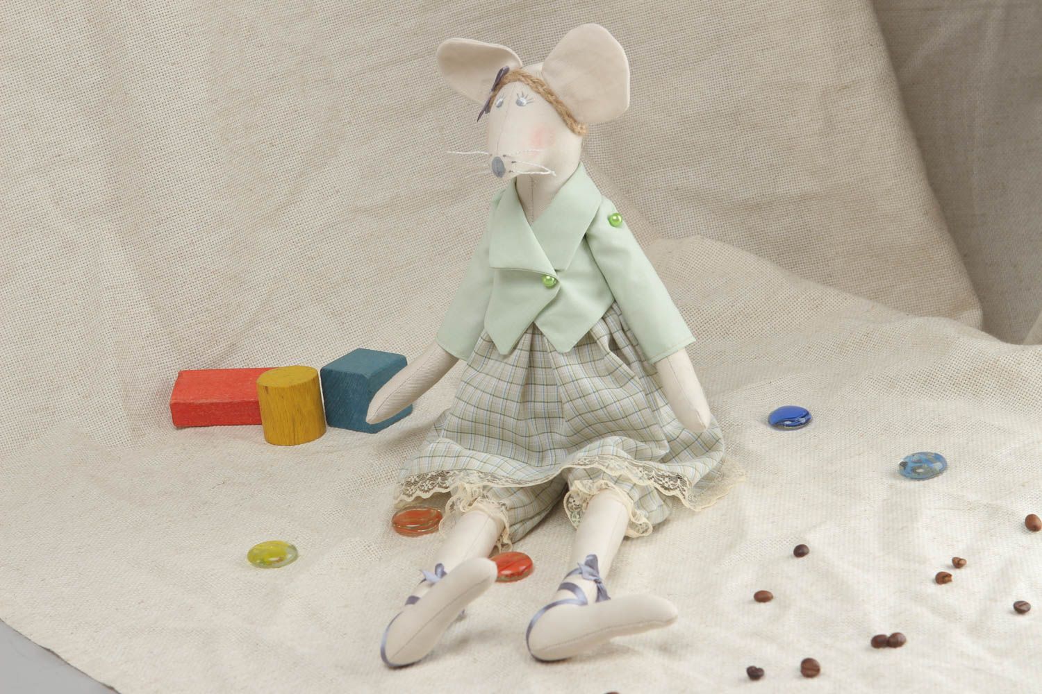 Fabric soft toy Mouse photo 5