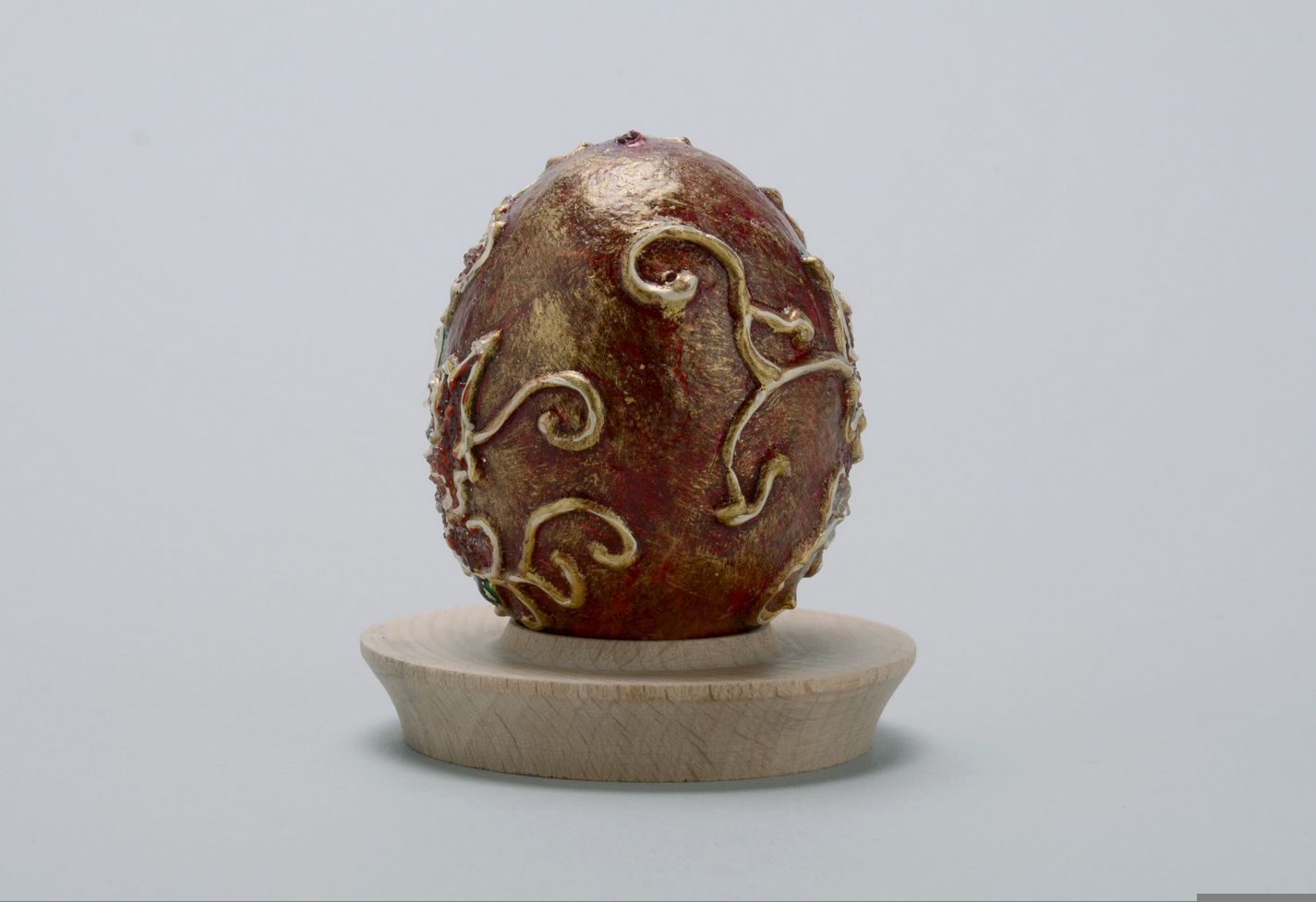 Uovo dipinto a mano decorazione pasquale originale uovo decorativo Piccioni   foto 4