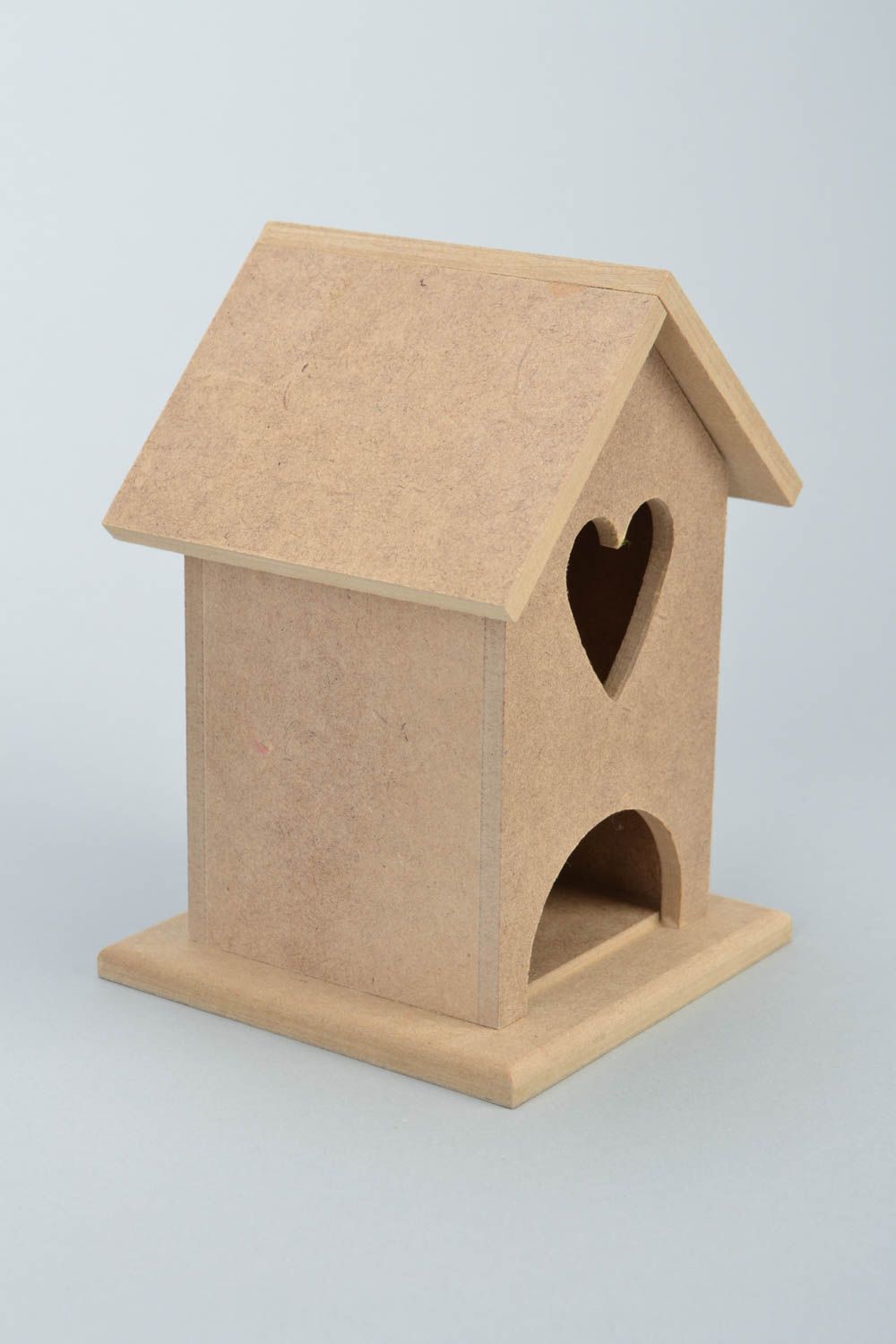 Unbearbeitetes Sperrholz Miniatur Haus für Teebeutel für Handarbeit und Dekoration foto 5