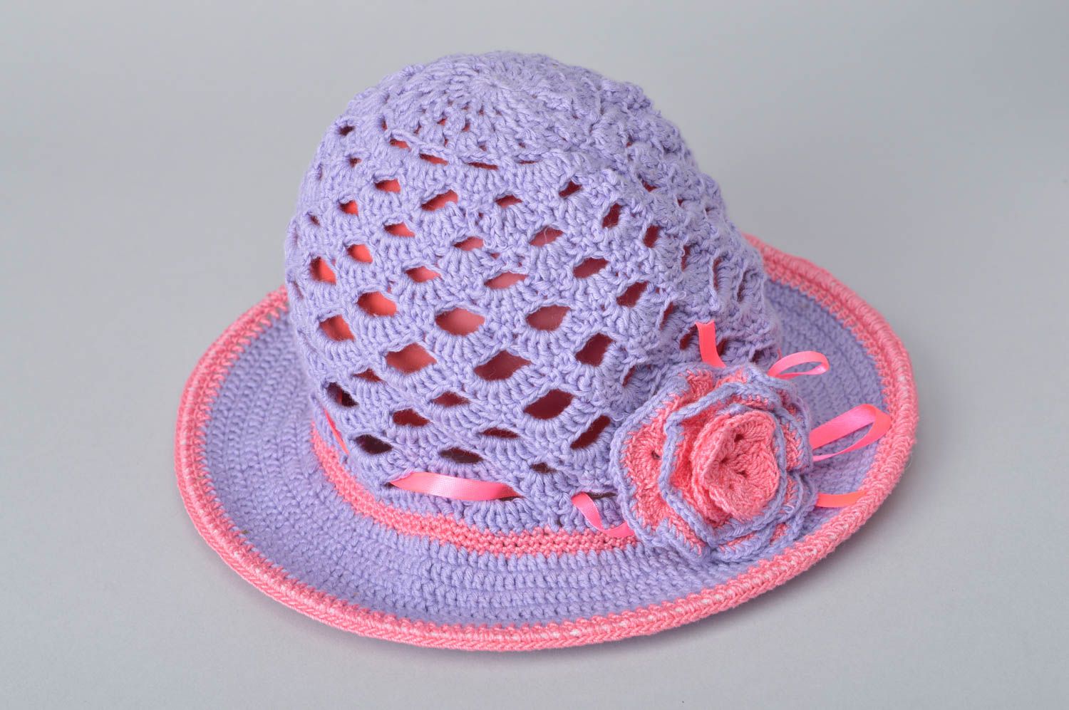 Beautiful handmade crochet hat baby hat fashion kids accessories for girls photo 2