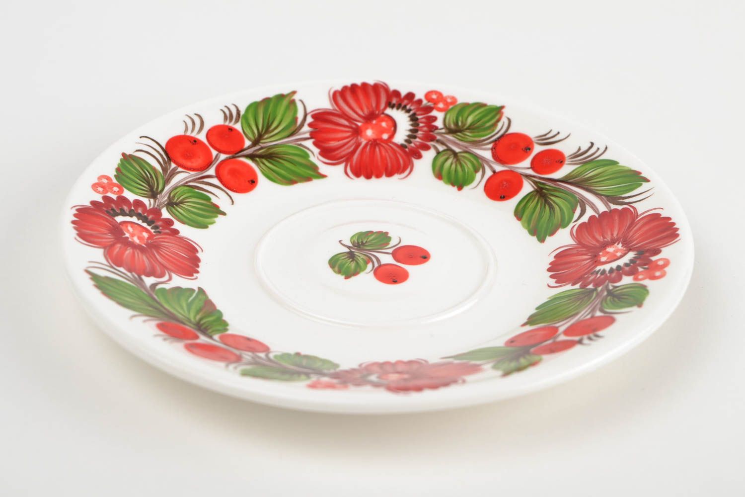 Beautiful homemade porcelain saucer ceramic plate ceramic tableware ideas photo 4