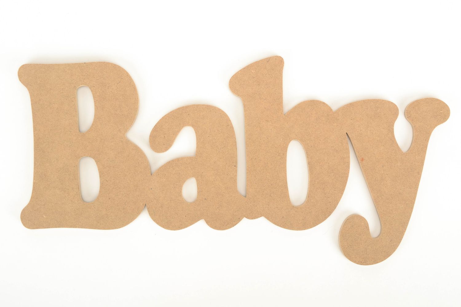 Chipboard lettering Baby photo 1