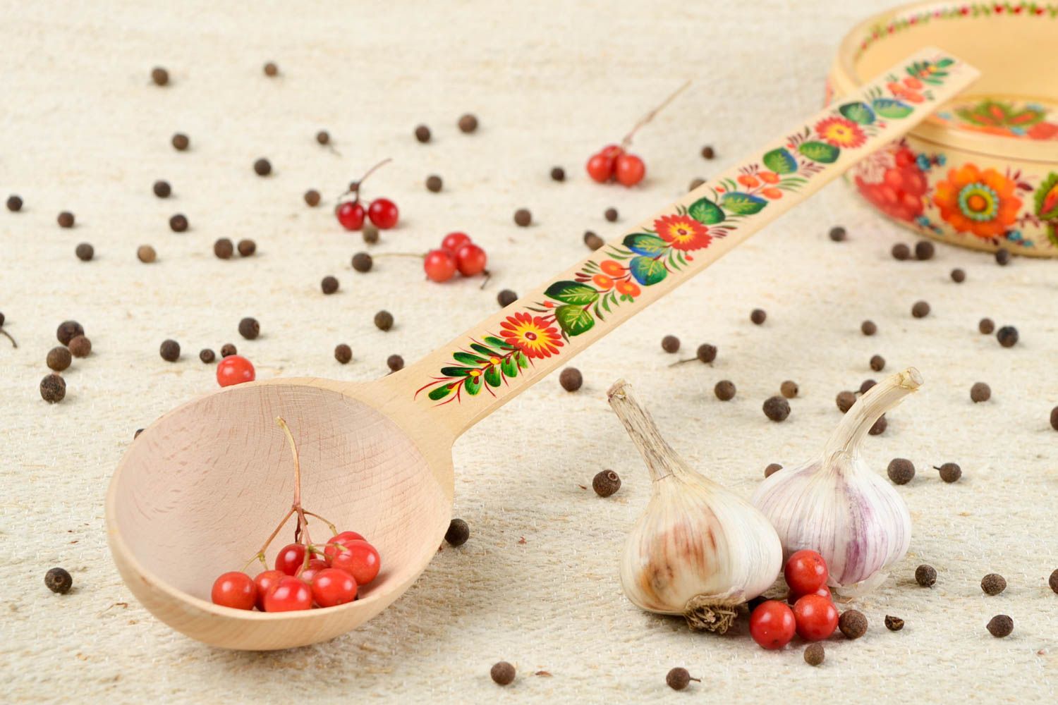 Handmade designer wooden spoon stylish unusual spoon kitchen ware in eco style photo 1