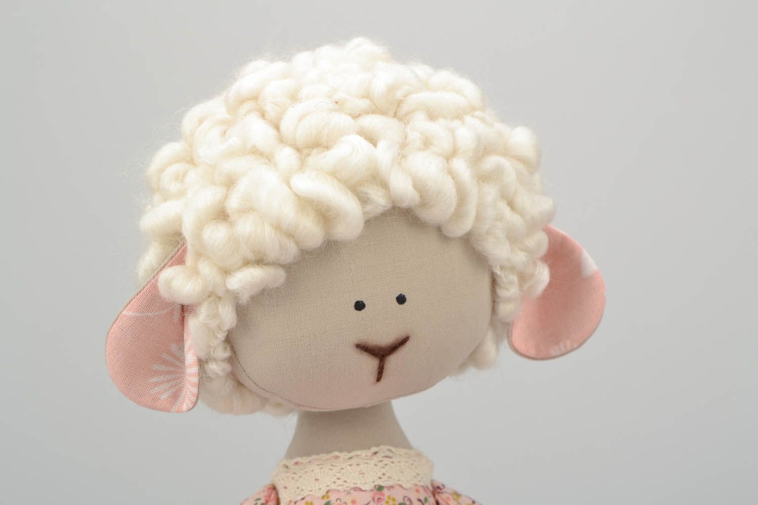 Soft handmade toy Sheep Beata photo 5