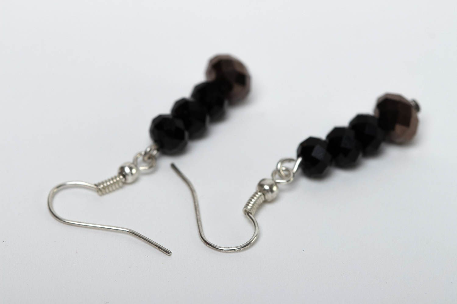 Boucles d'oreilles pendantes Bijou fait main de créateur design Cadeau femme photo 4