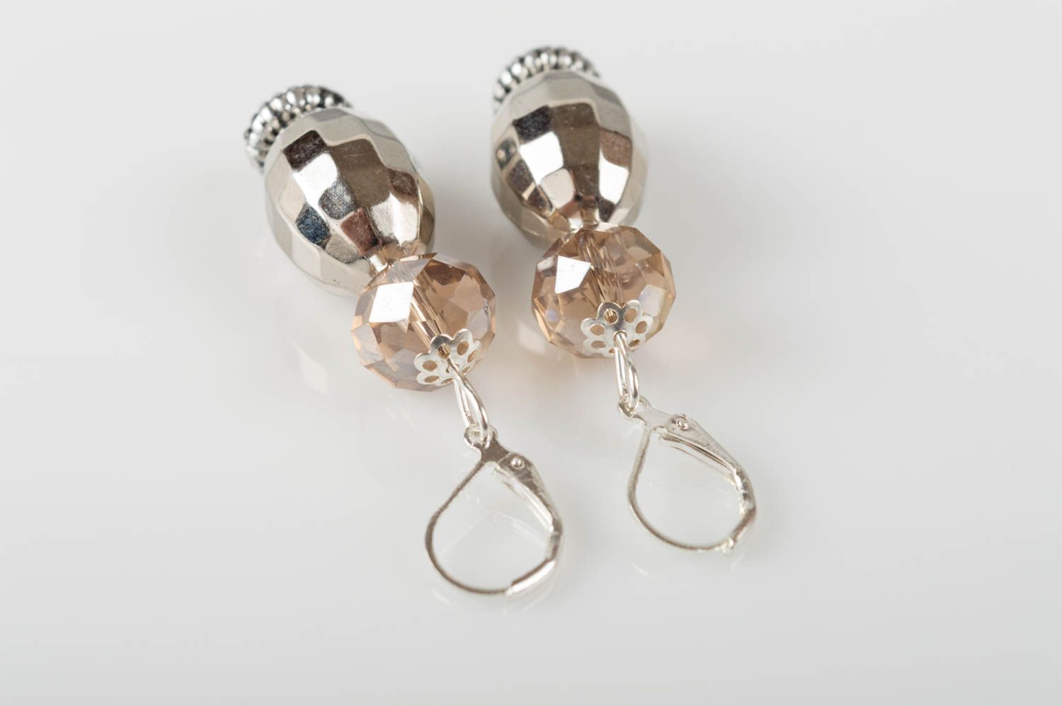 Kristall Ohrringe handmade Ohrringe ausgefallener Ohrschmuck für Damen foto 3