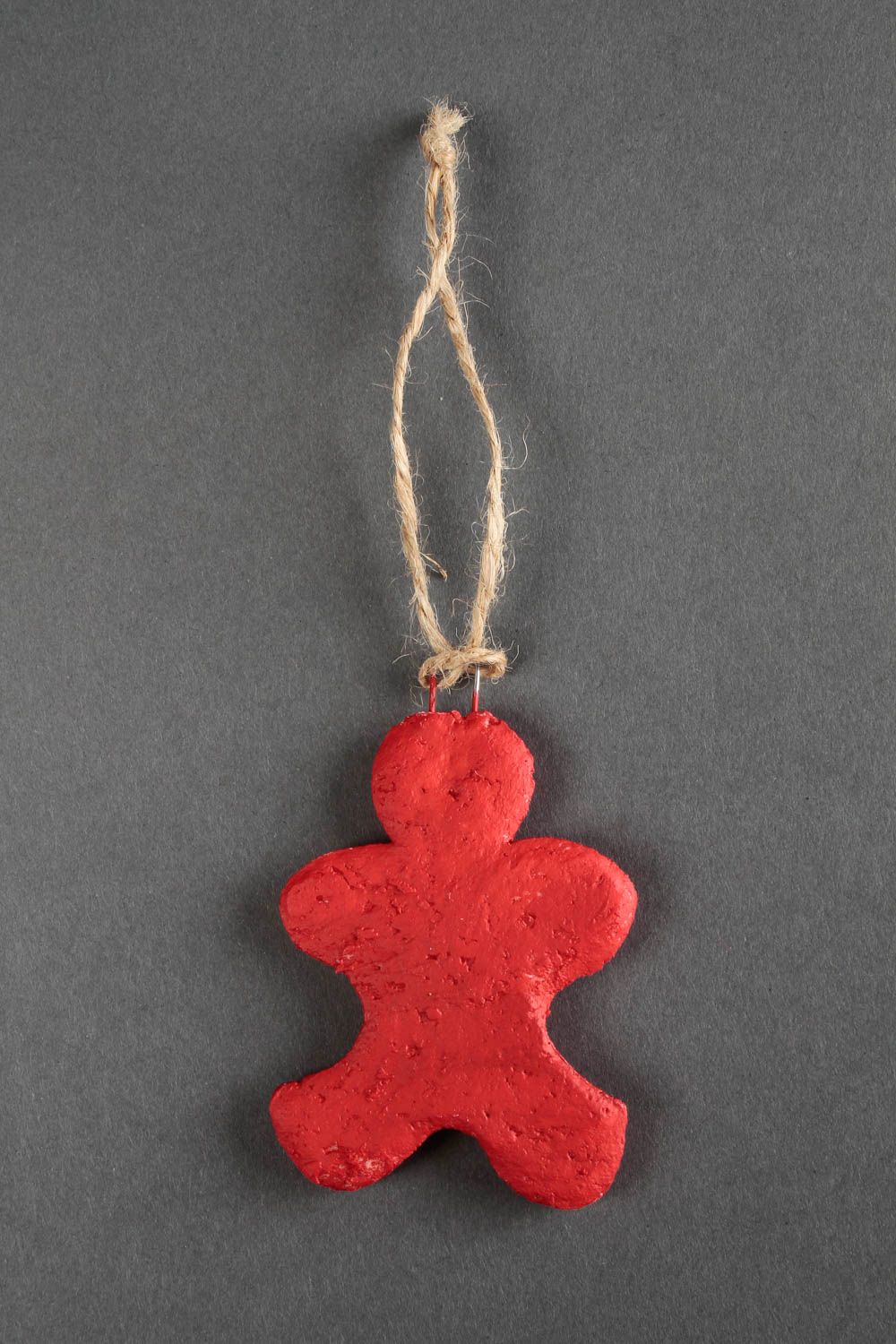 Jouet Noël fait main Suspension décorative bonhomme de pain d'épices Idée cadeau photo 4