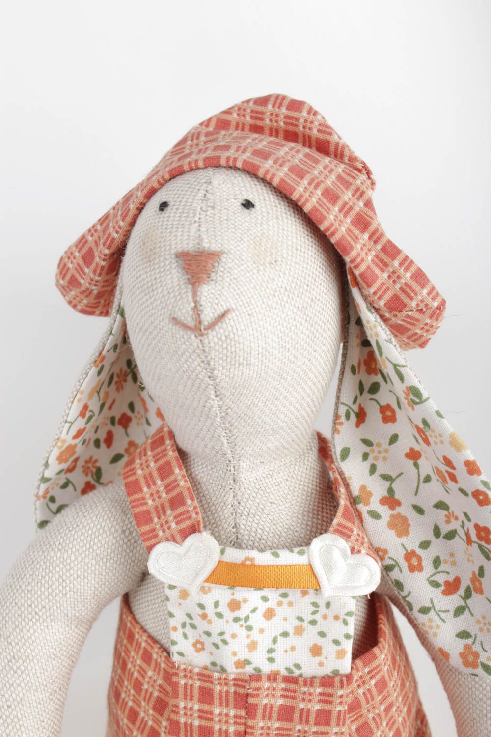Conejo de peluche hecho a mano animalito de tela para decorar juguete para bebés foto 5