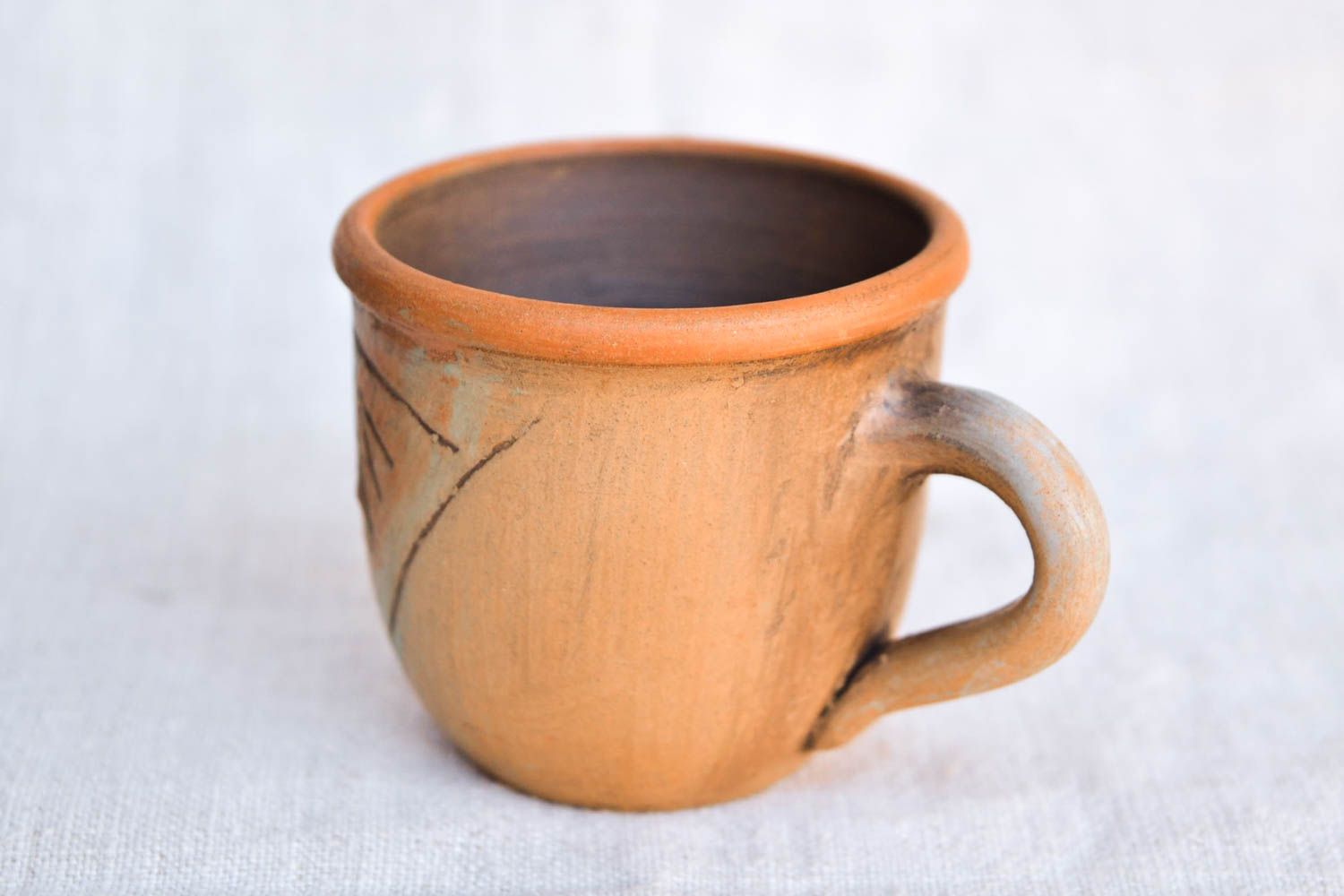 Кофейная посуда ручной работы кофейная чашка с росписью глиняная чашка 100 мл фото 4