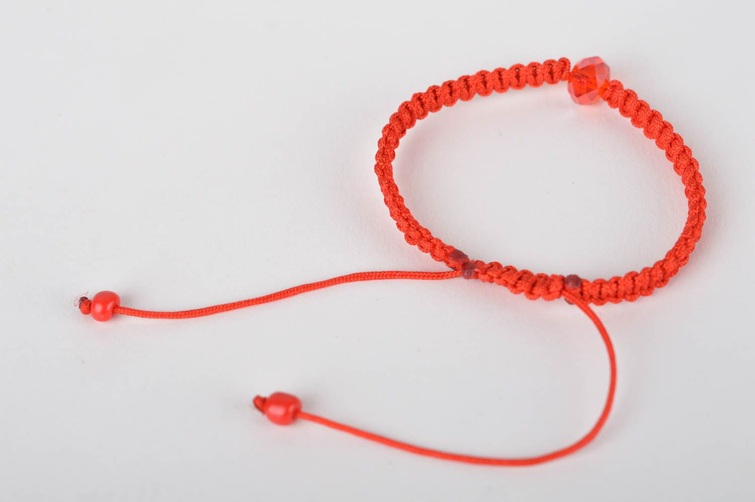 Pulsera artesanal de hilo rojo regalo original accesorio para mujer de moda foto 5