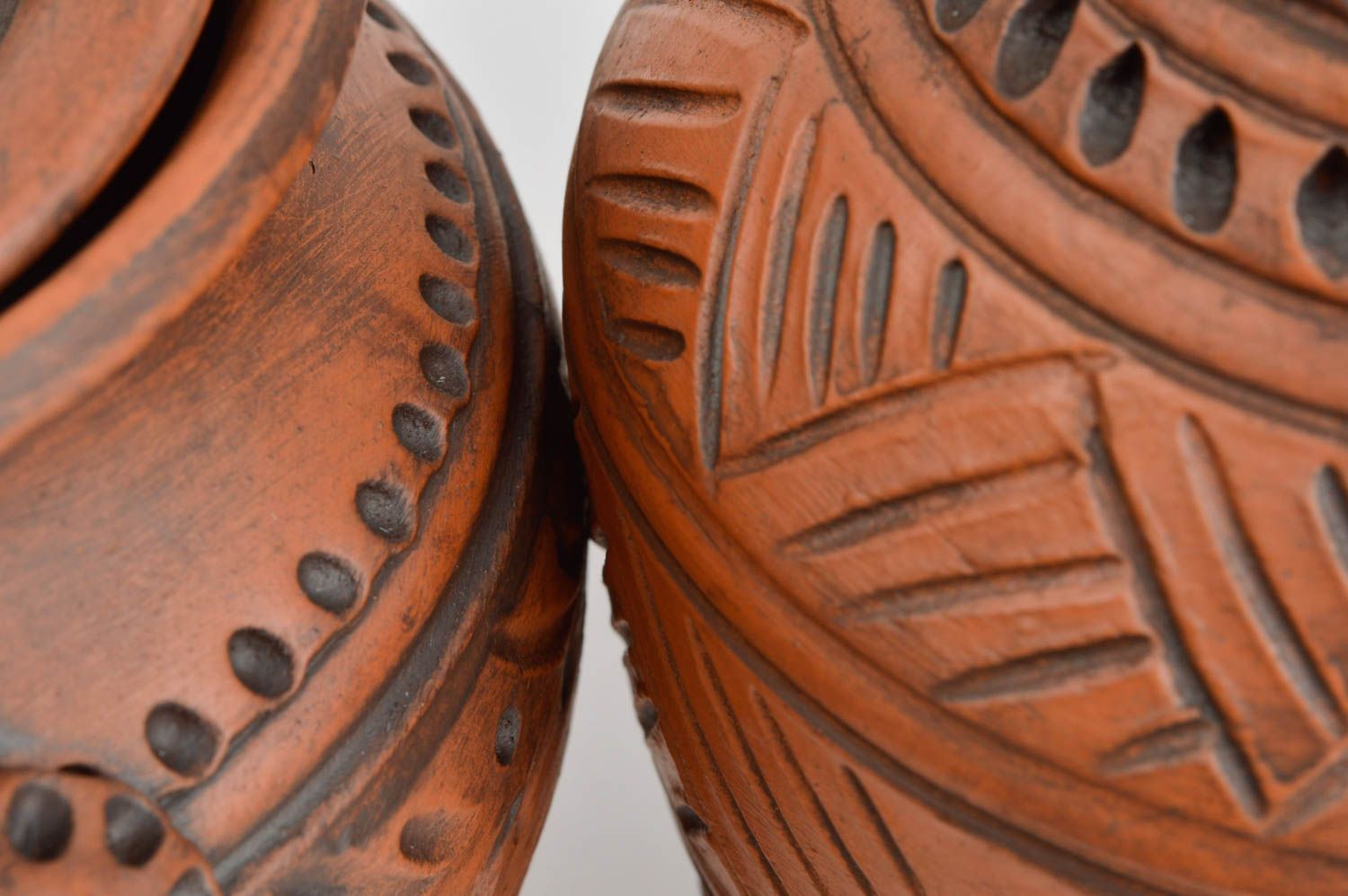Keramik Krug handmade Topf aus Ton Deko für Küche Keramik Geschirr Set 3 Stück foto 5
