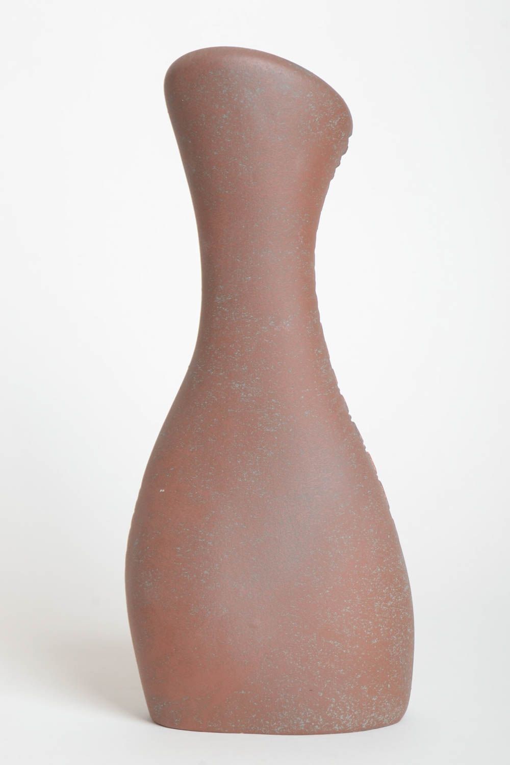 Handmade brown color vase 14 inches, 2,2 lb photo 4
