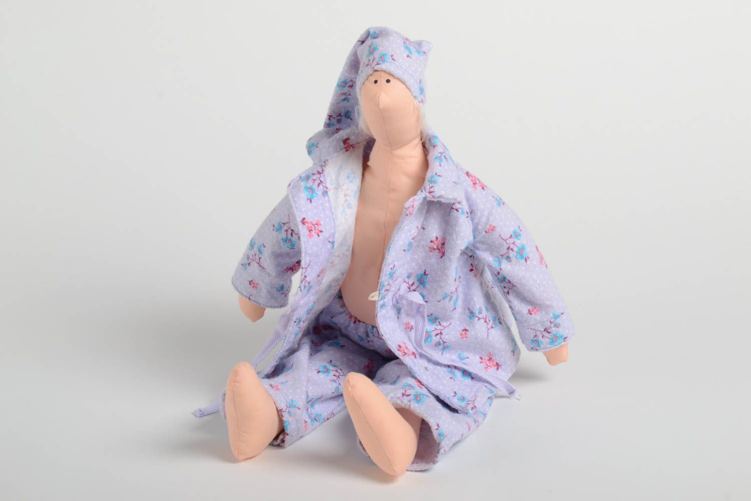 Handmade Stoff Puppe Kinder Spielzeug Geschenk Idee für Haus Dekor aus Baumwolle foto 5