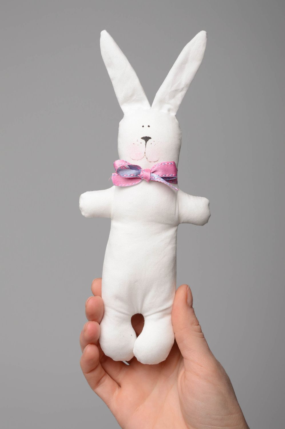 Homemade soft toy Hare photo 4