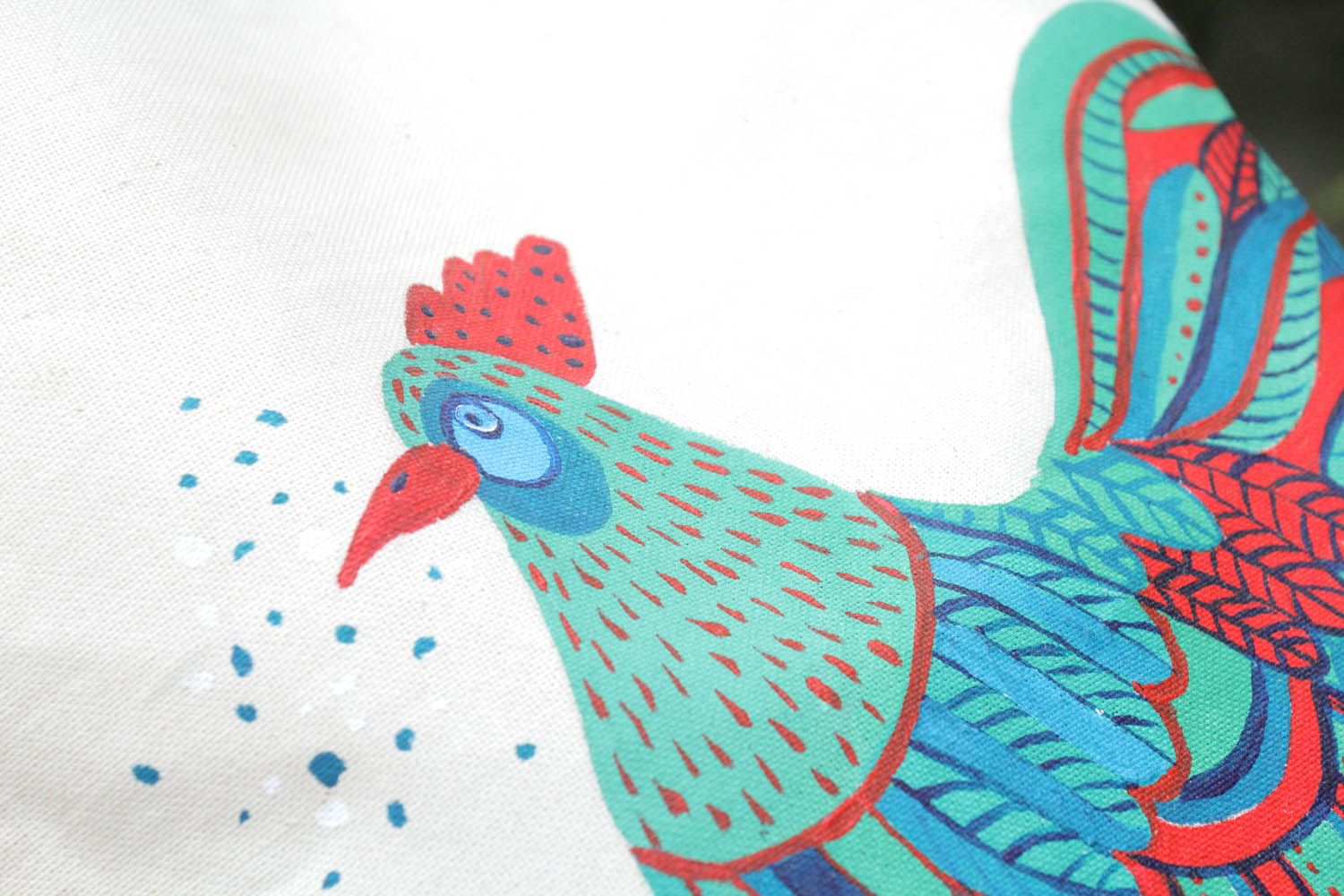Eco bag Rooster photo 4