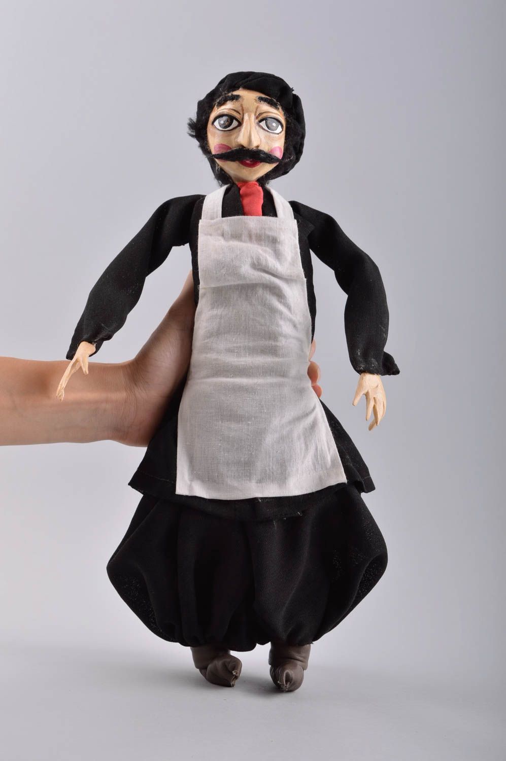 Кукла ручной работы авторская кукла интерьерная керамическая кукла Духанщик фото 5