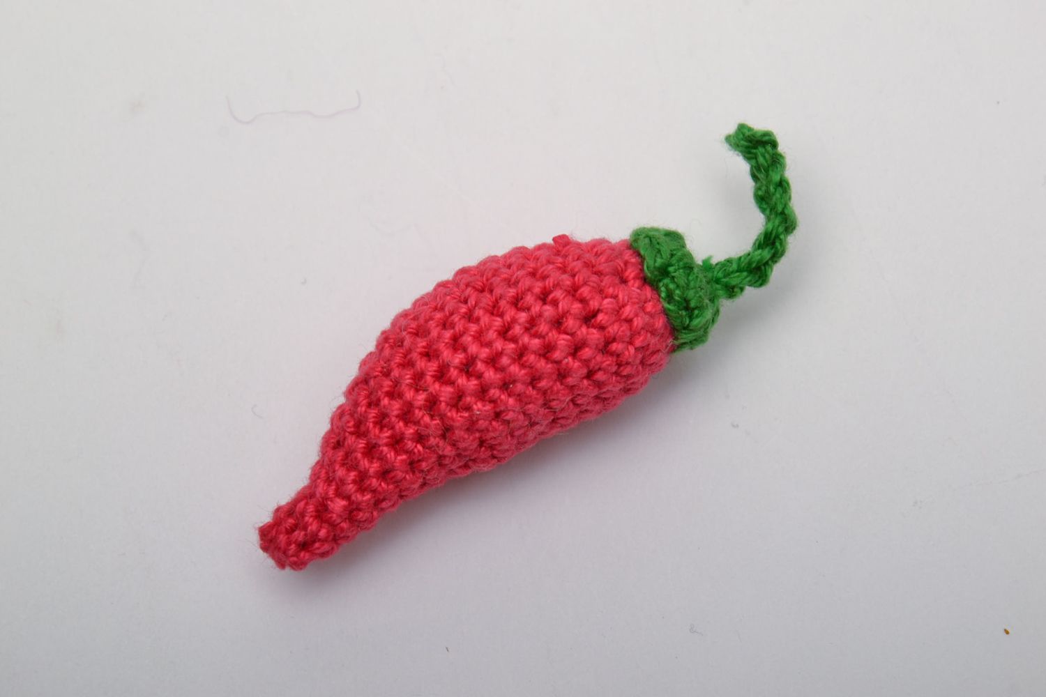 Soft crochet toy chili pepper photo 2
