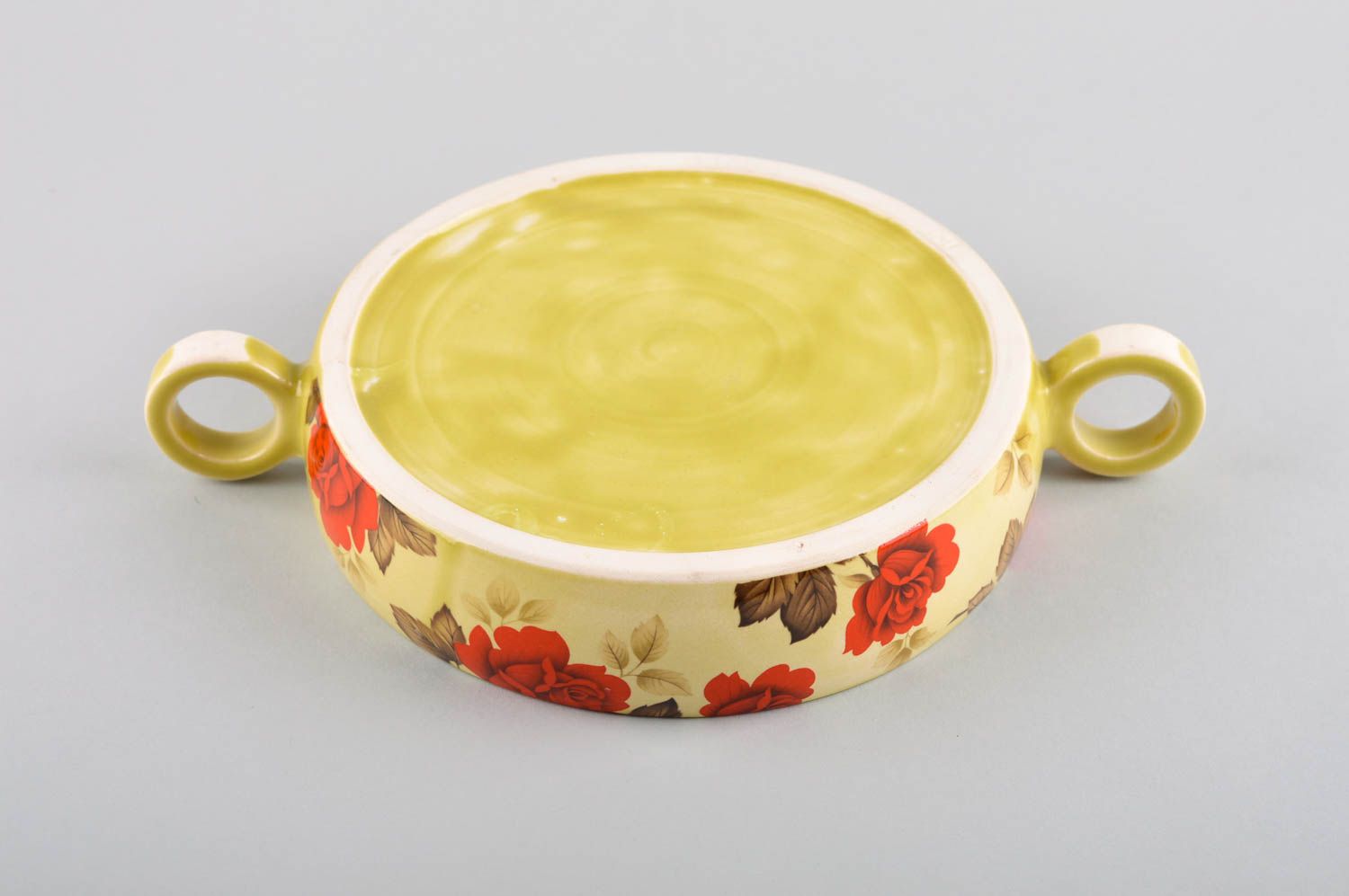 Keramik Pfanne handmade Keramik Geschirr bemalt Öko Geschirr Küchen Zubehör bunt foto 5