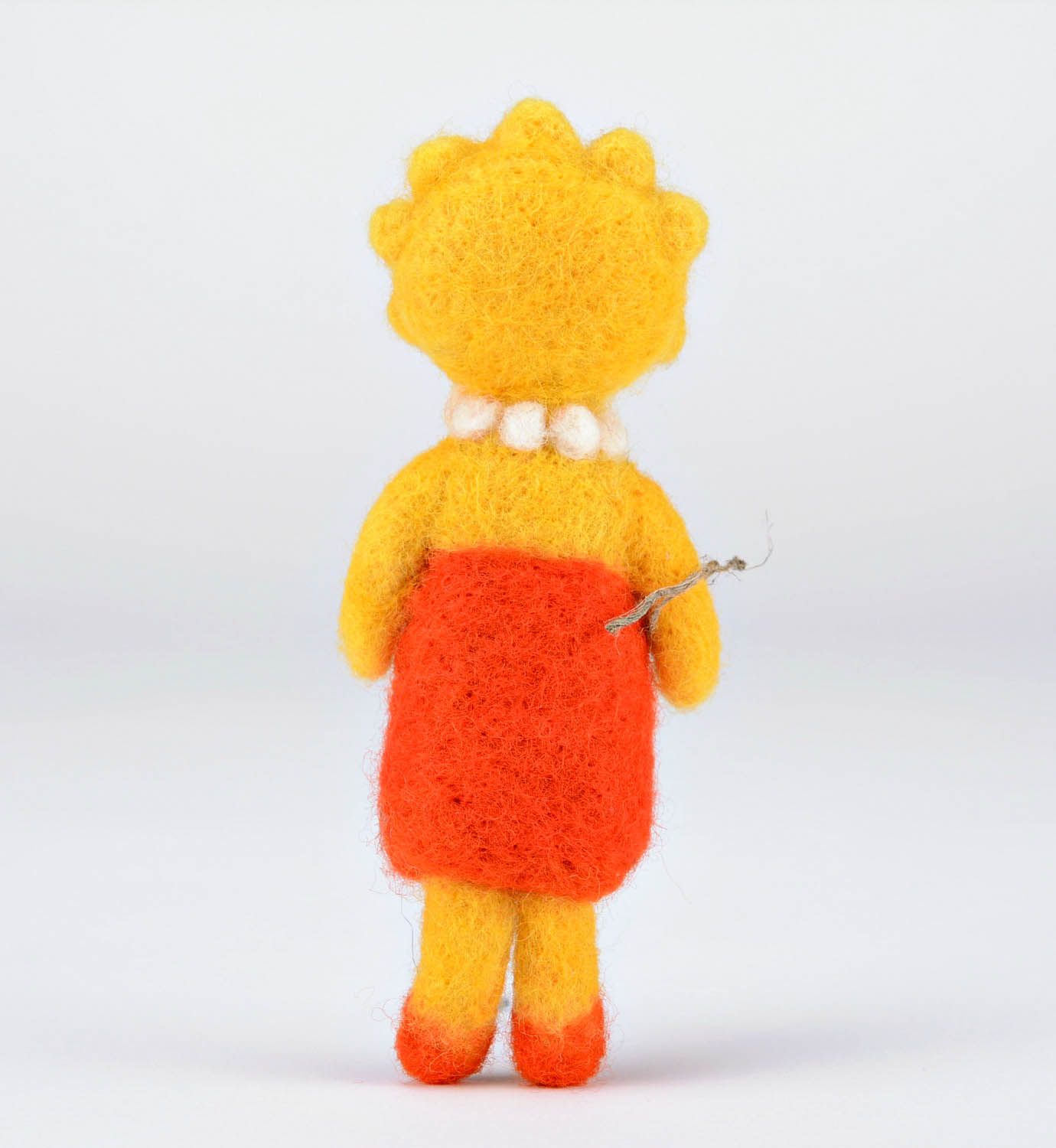 Künstlerische kuschelige Puppe aus Wolle Lisa  foto 5