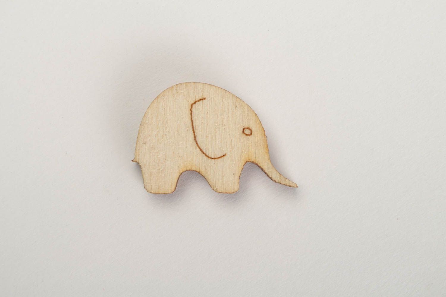 Handgemachte Miniatur Figur Elefant kleine Figur zum Bemalen Holz Rohling foto 3