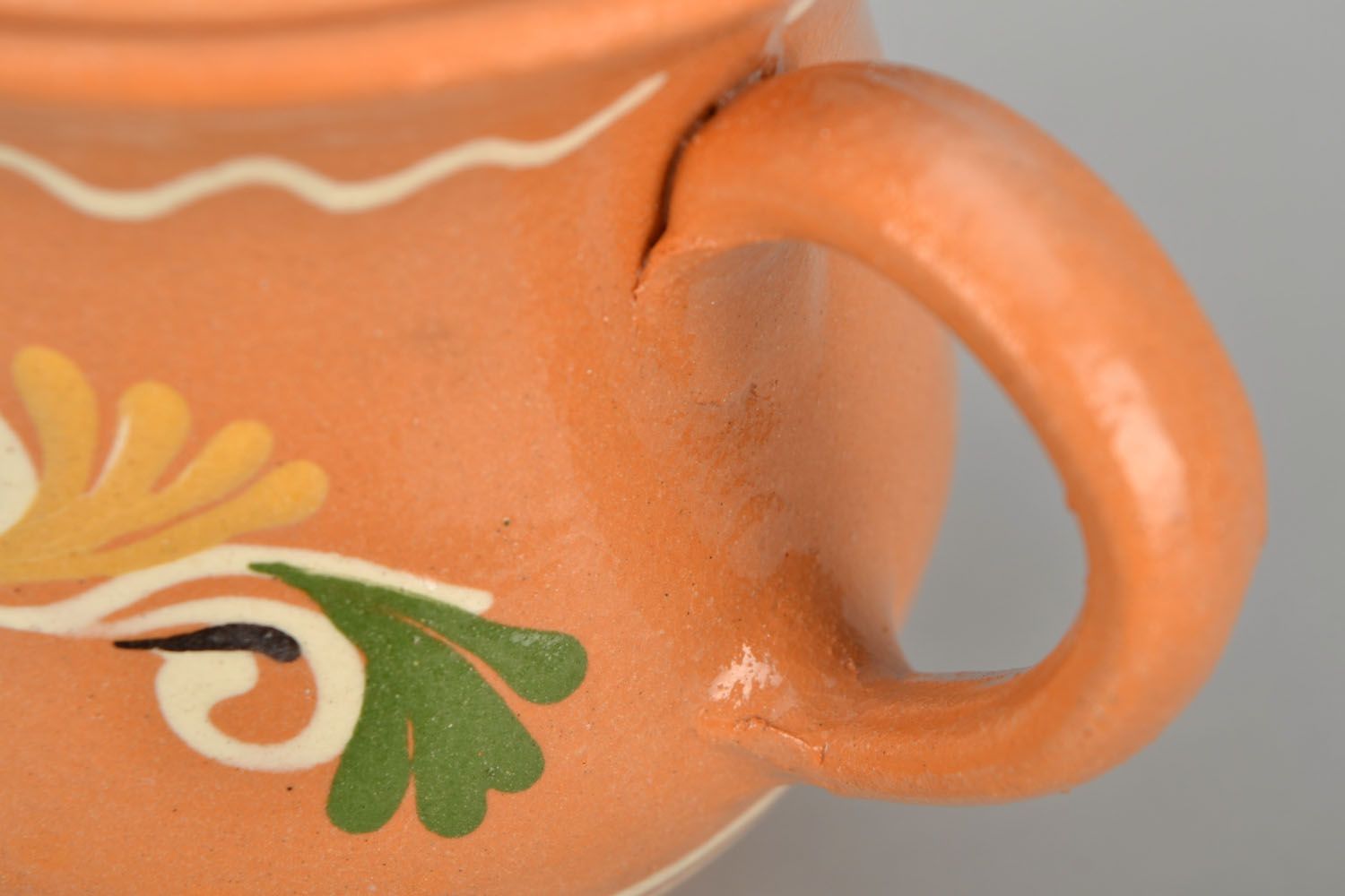 12 oz ceramic porcelain creamer pitcher with hand-painted floral design 1,23 lb photo 5