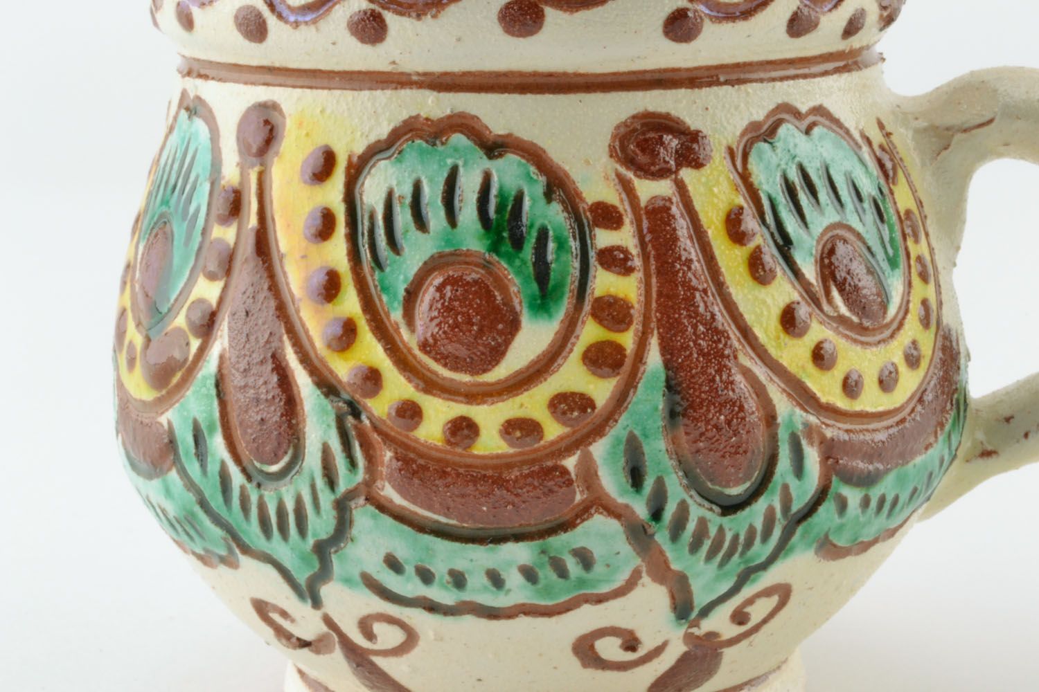 Tasse céramique peinte faite main  photo 3