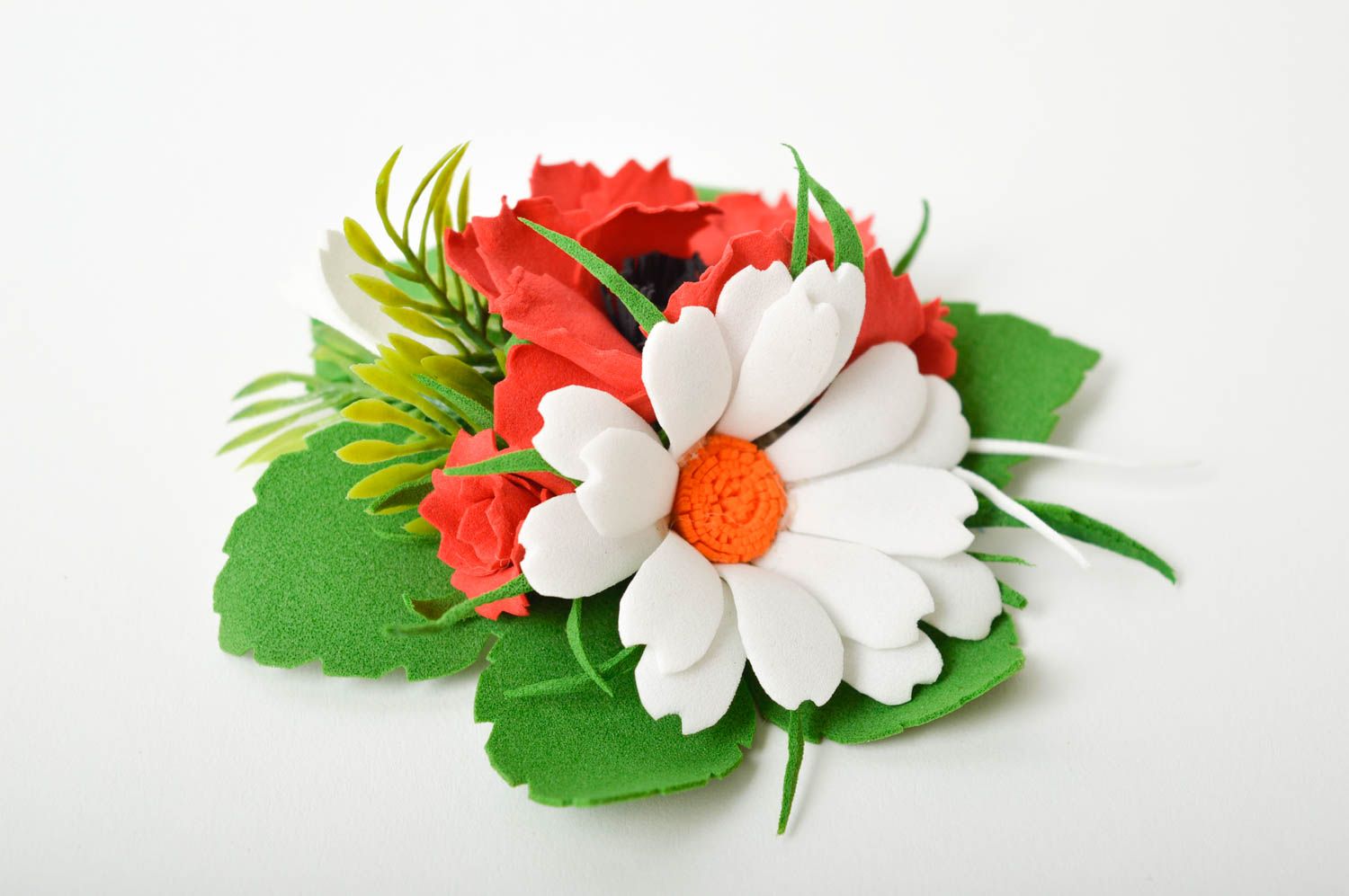 Handmade Damen Modeschmuck Haarspange Blume Accessoire für Haare Mode Accessoire foto 2