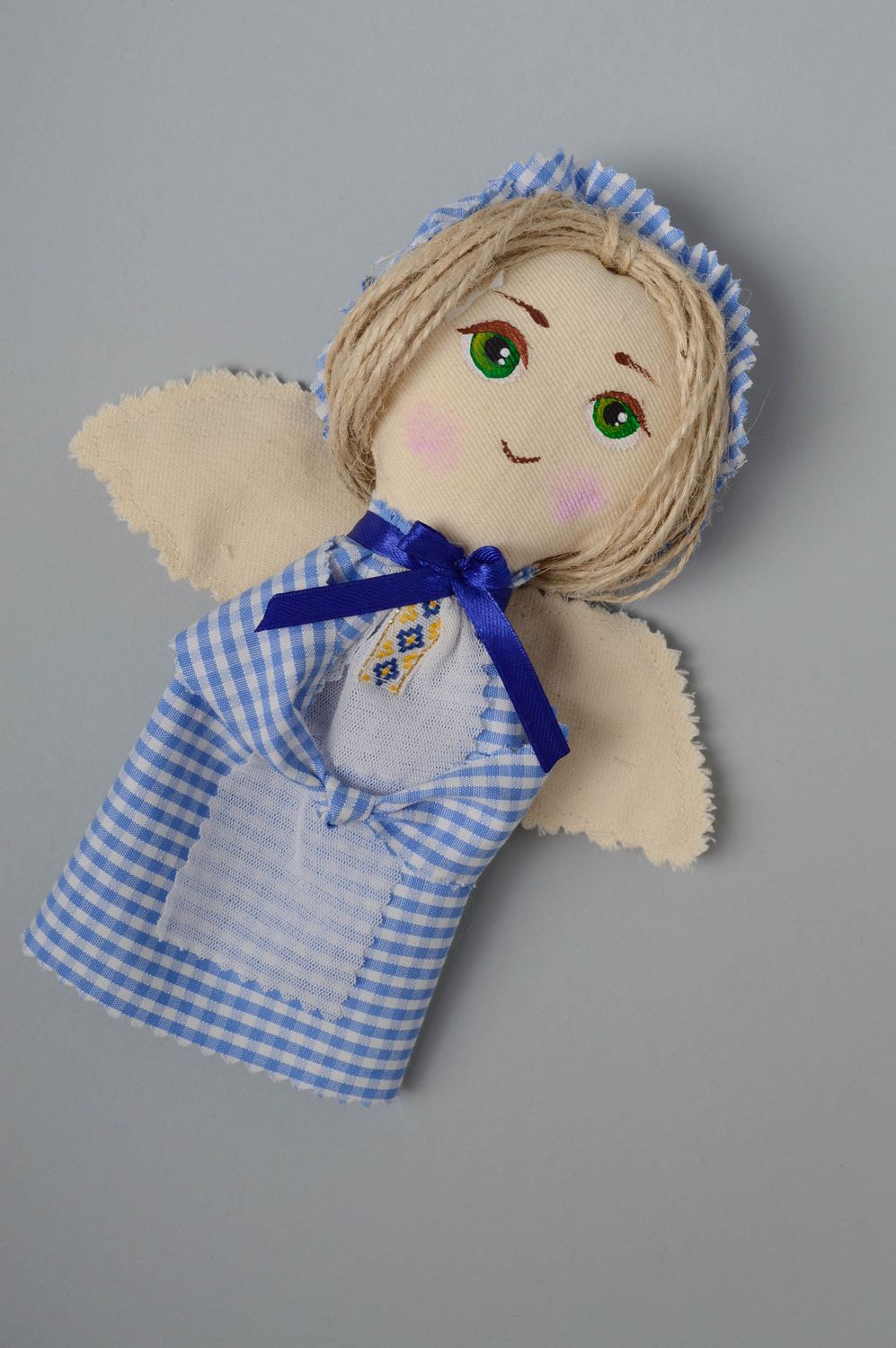 Handmade soft doll with eyelet Angel photo 1