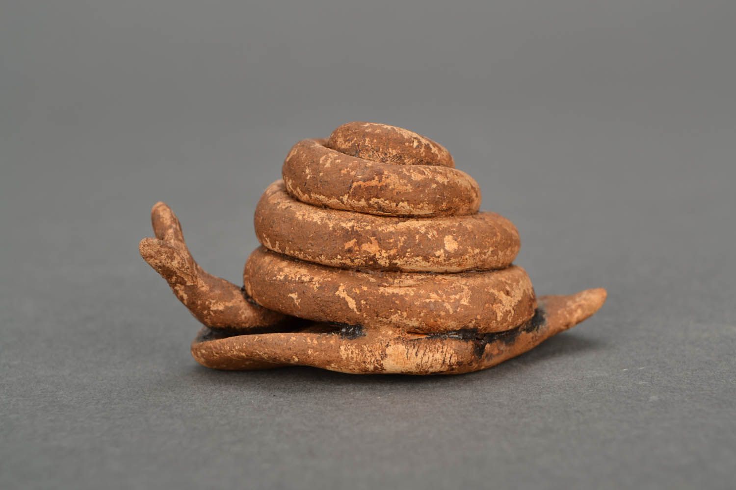 Figurine en argile escargot faite main  photo 4