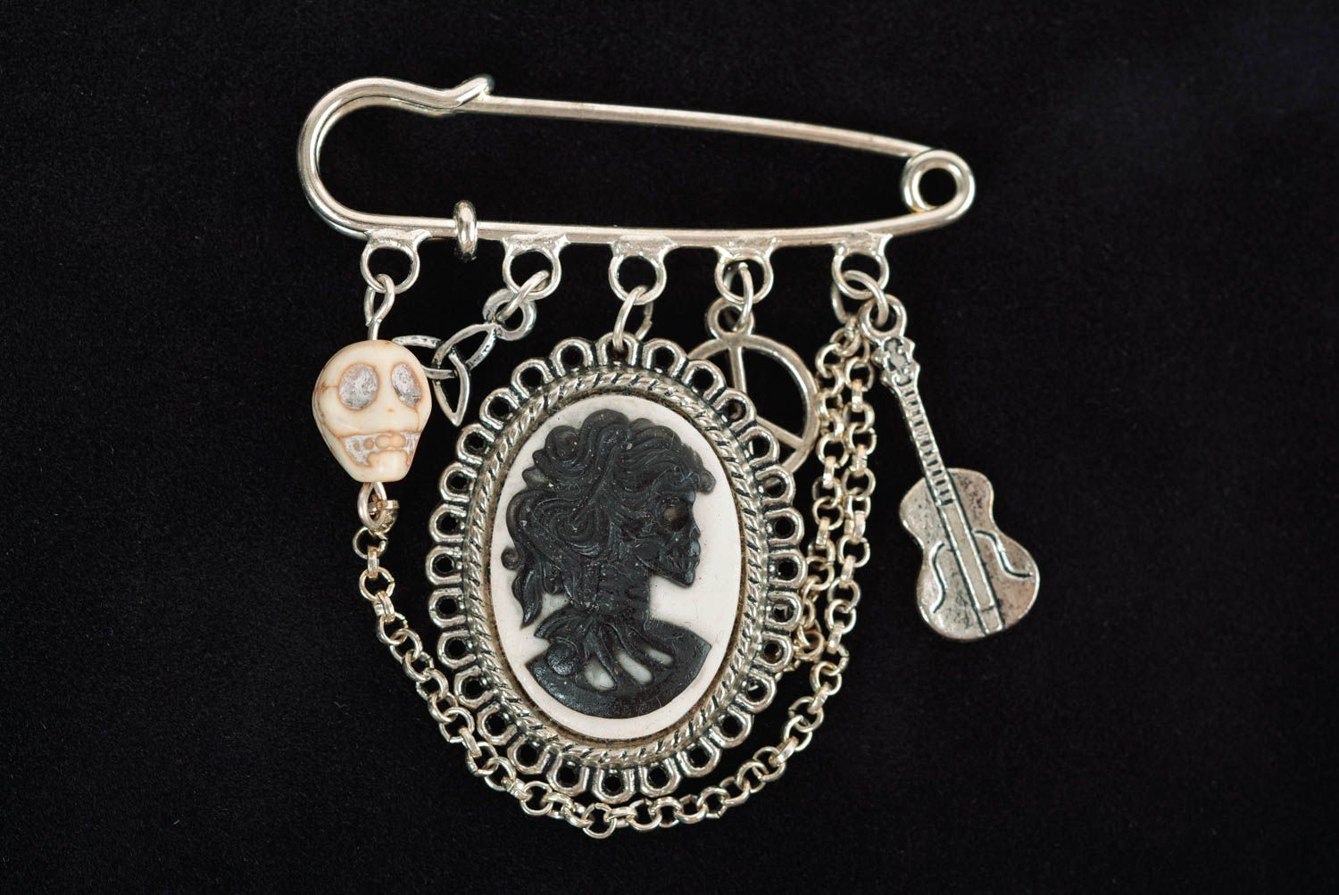 Cameo brooch handmade jewelry vintage brooches fashion accessories gifts for her photo 3