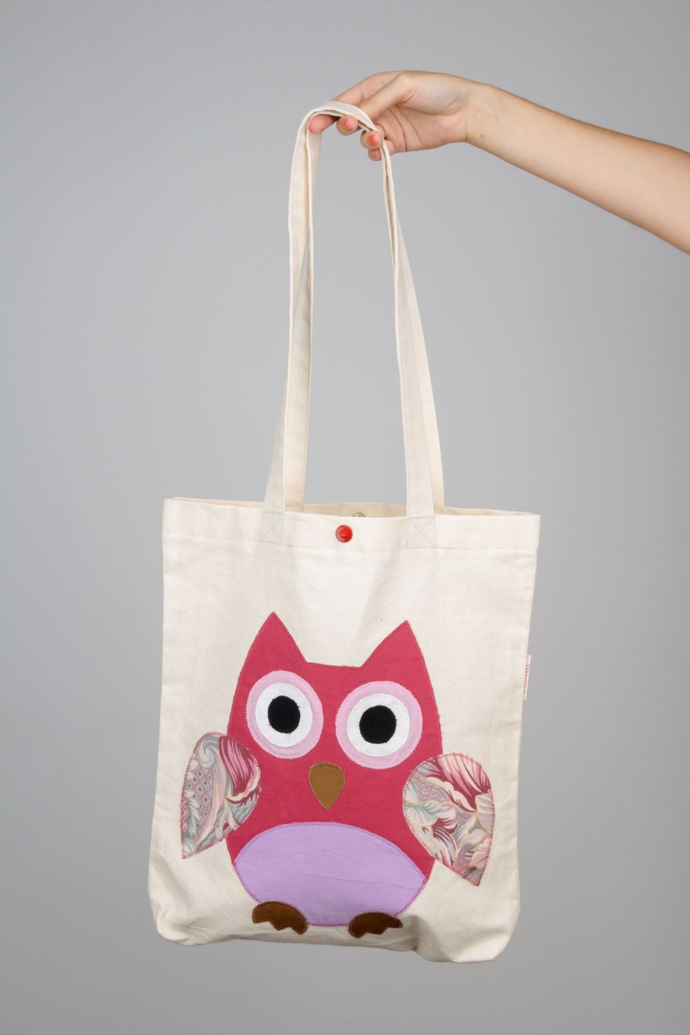 Fabric bag with owl photo 2