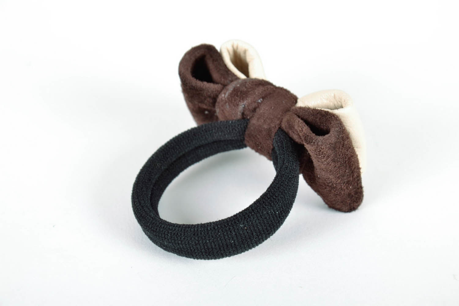 Scrunchy made of genuine leather photo 2