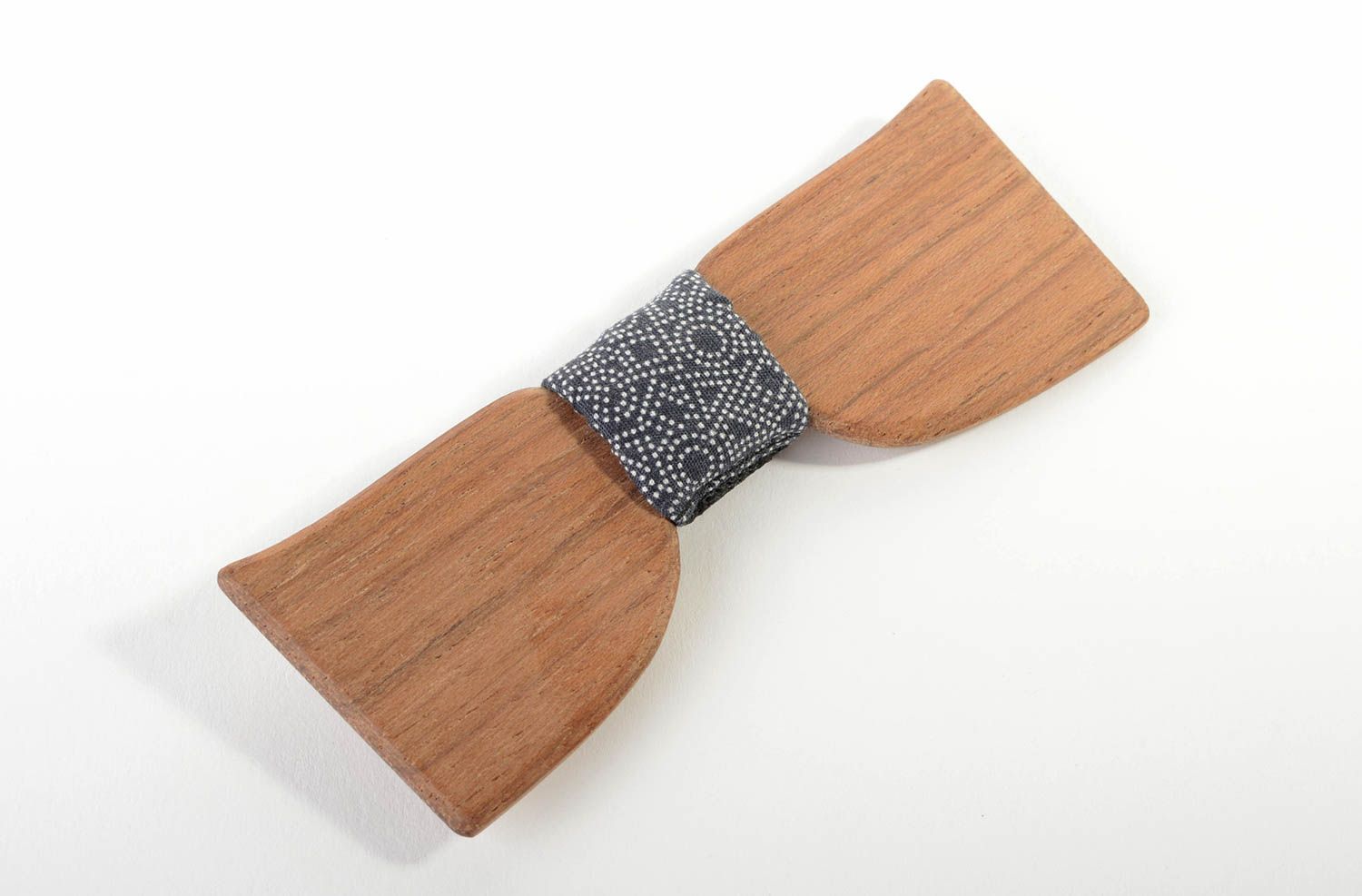 Pajarita moderna artesanal de madera accesorio para hombre corbata de moño  foto 2