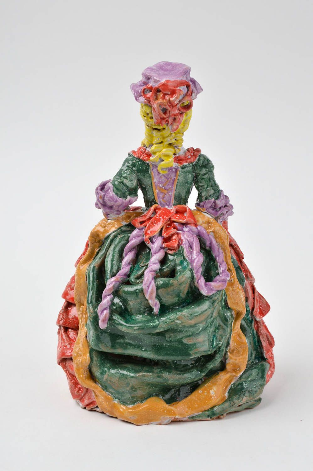 Figura hecha a mano con forma de señorita elemento decorativo souvenir original foto 5
