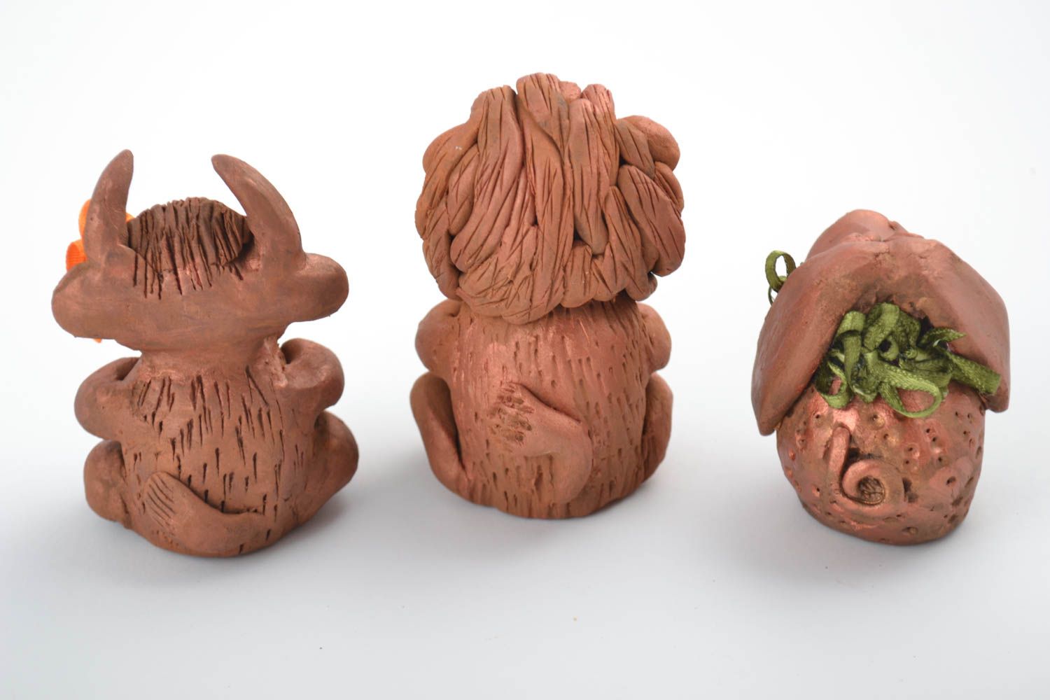 Handmade home decor ceramic figurines animal figurines gifts for kids  photo 3