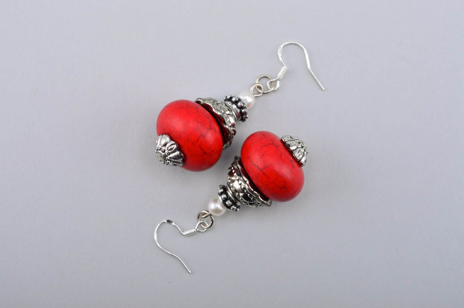 Stylish handmade beaded earrings gemstone earrings accessories for girls photo 5