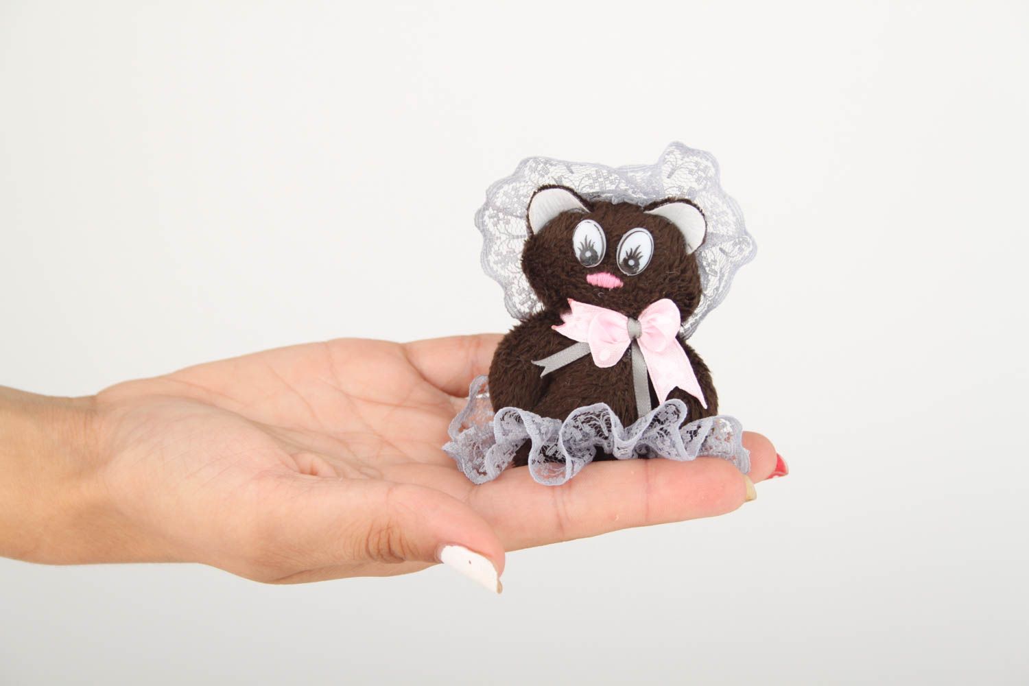 Игрушка медведица ручной работы детская игрушка из трикотажа мягкая игрушка фото 5