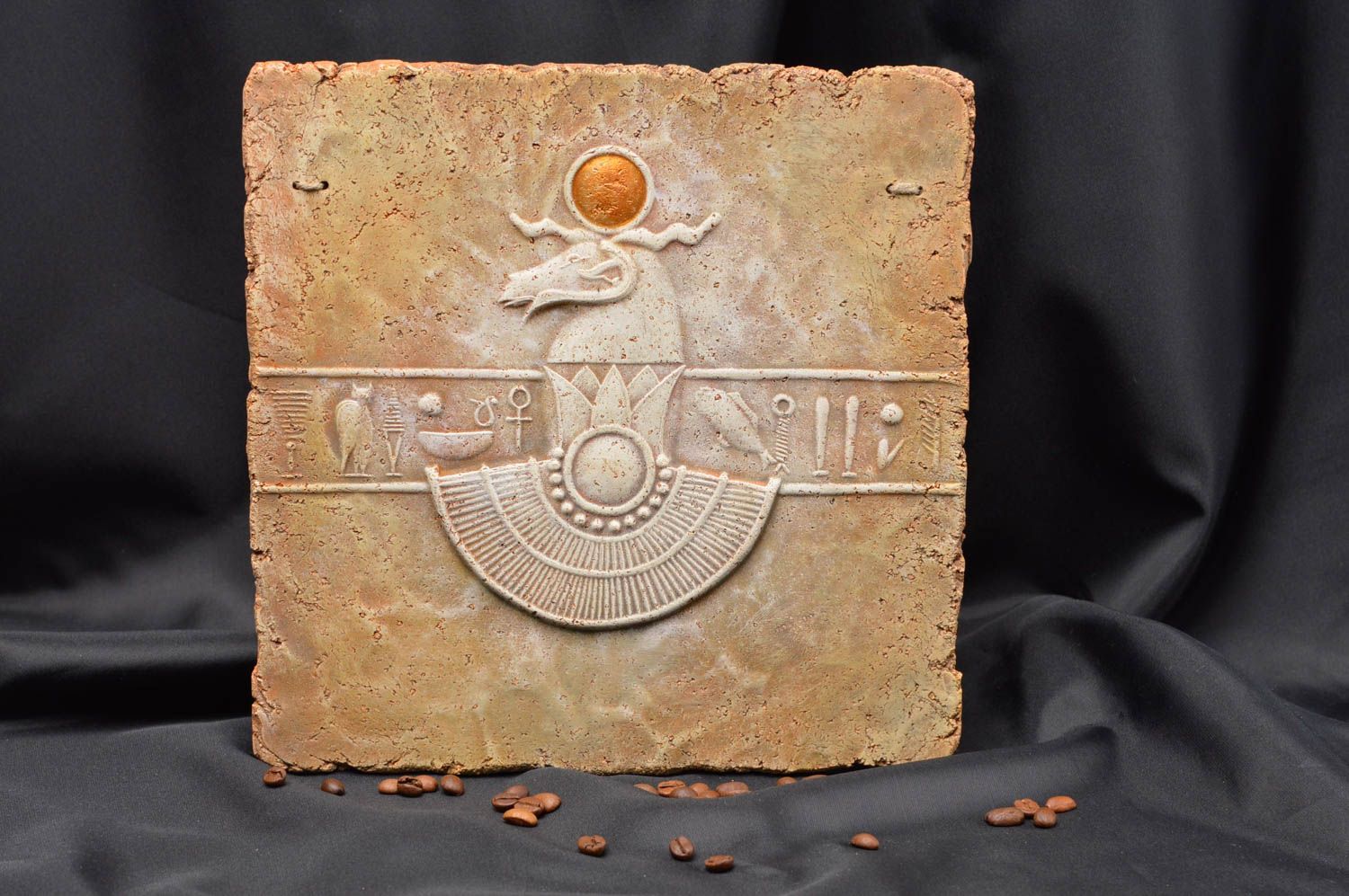 Авторская керамическая плитка со знаком зодиака панно для Овна ручная работа  фото 6