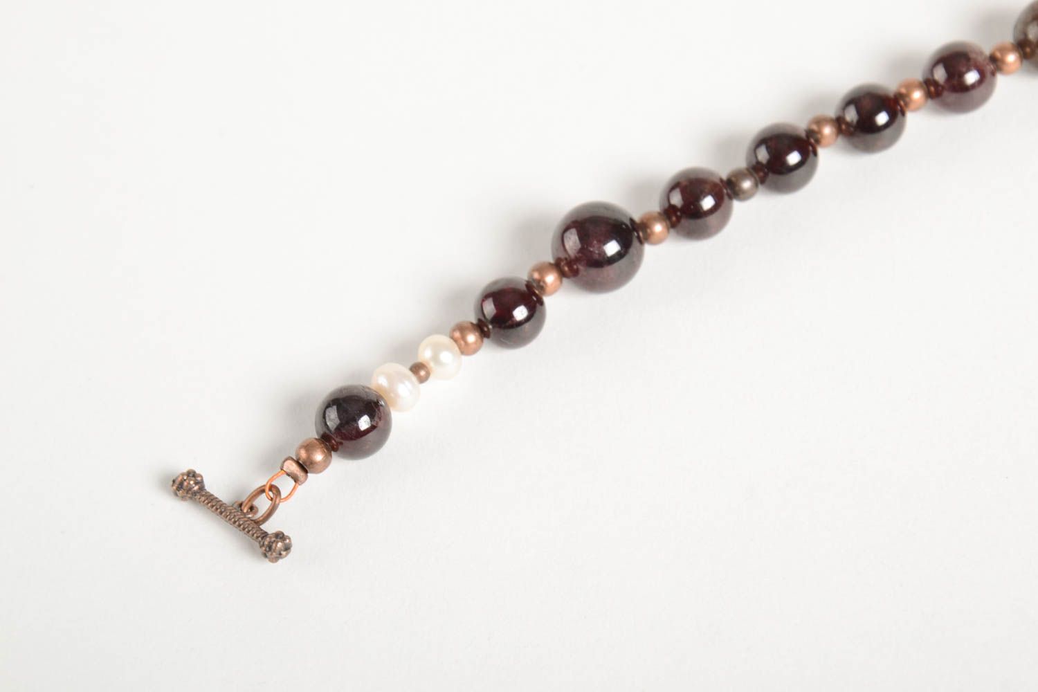 Armband mit Edelsteinen handmade hochwertiger Modeschmuck Perlen Armband foto 4