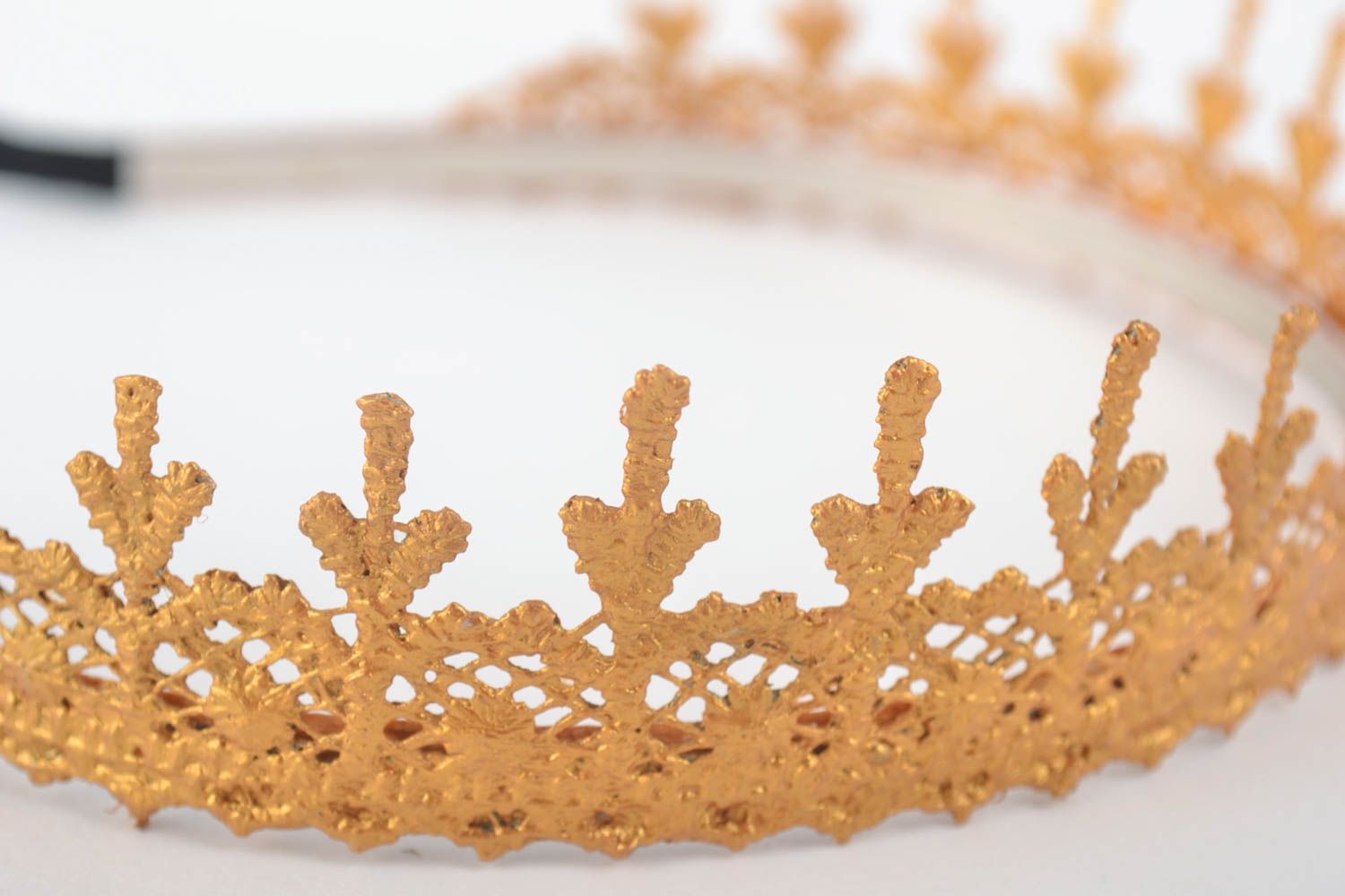 Corona de flores hecha a mano diadema artesanal accesorios para cabello foto 3