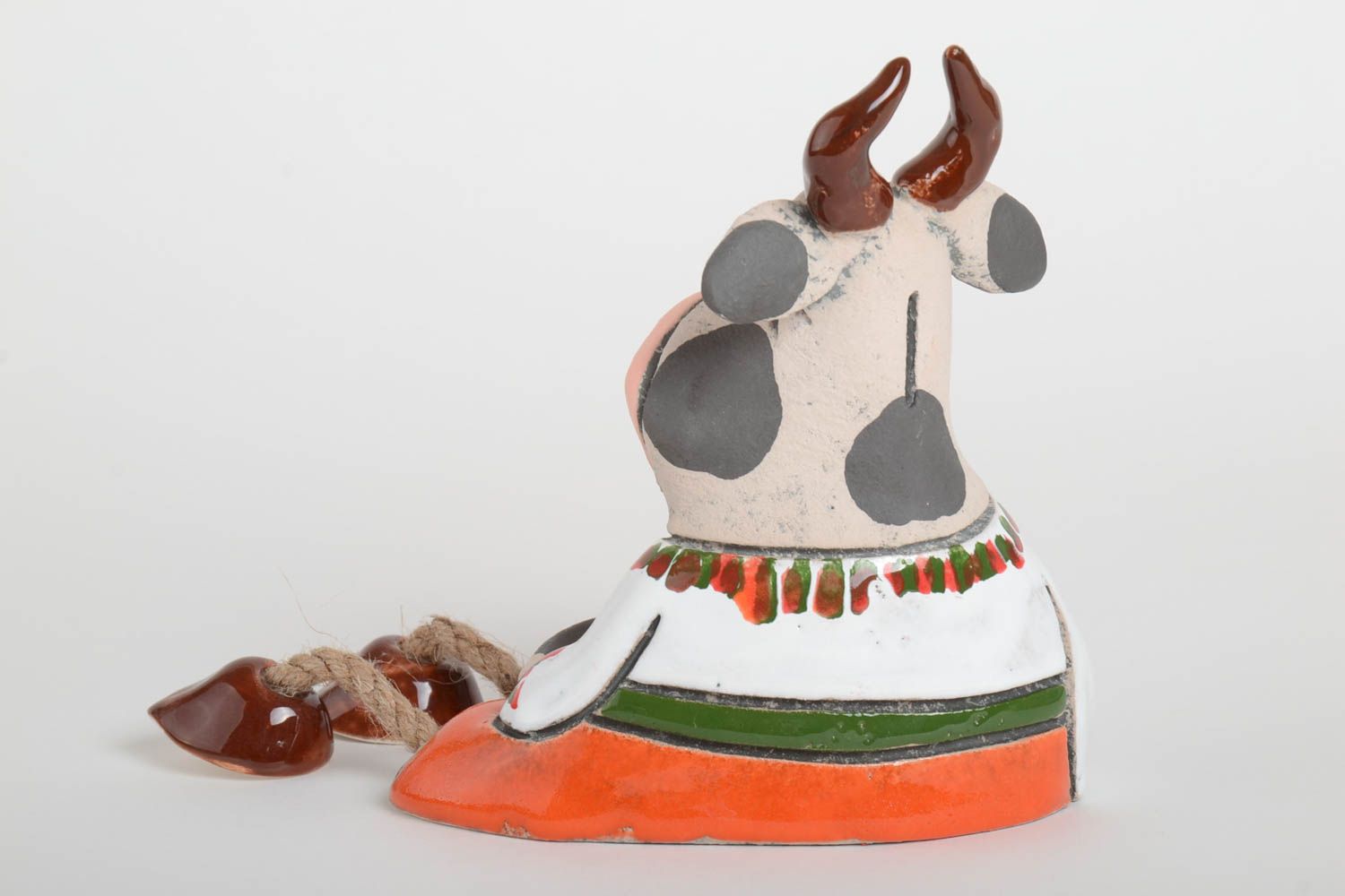 Spardose Kuh handgemachte Keramik Geschenkidee für Kinder Haus Dekoration foto 5