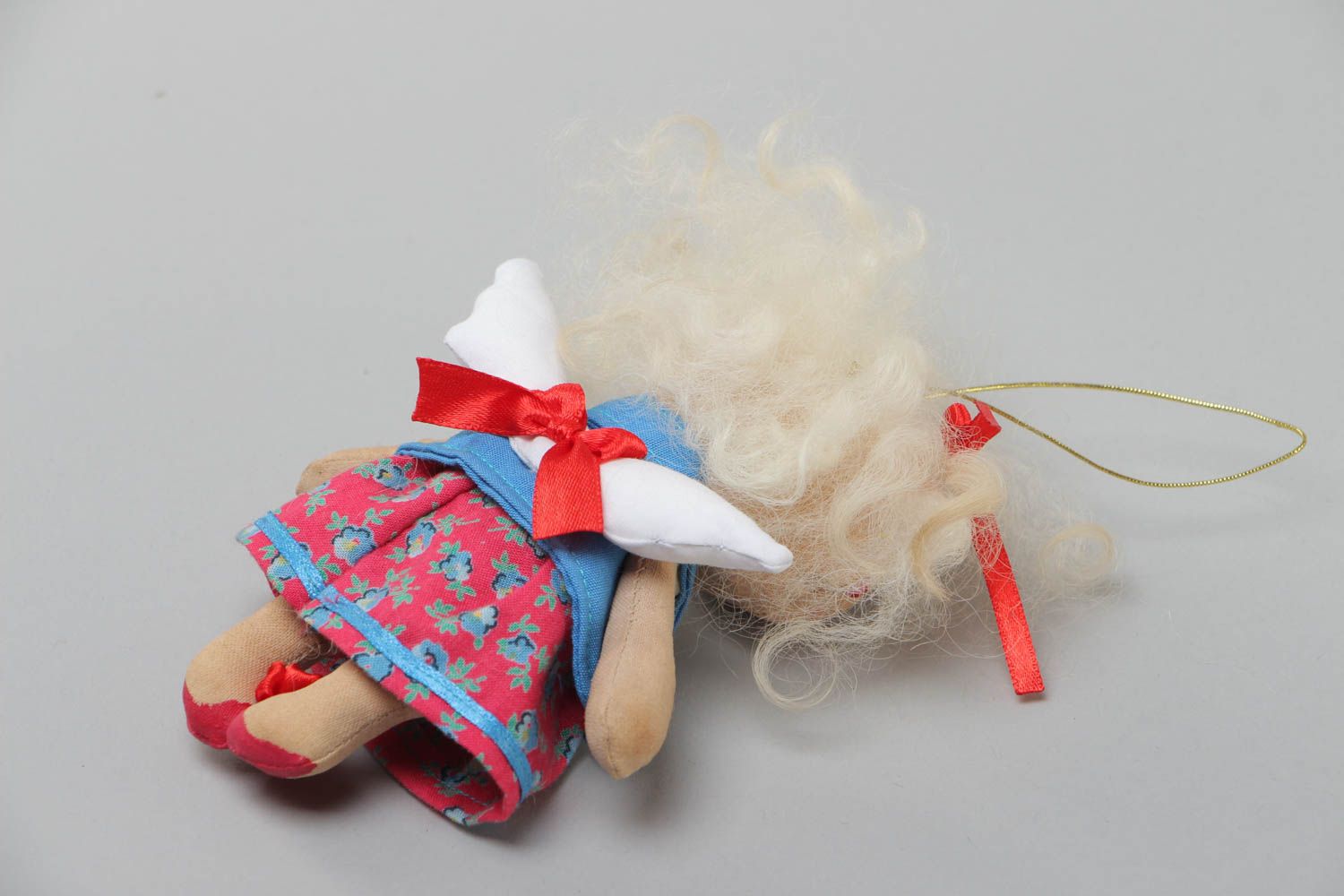 Kleine künstlerische kuschelige Puppe für Interieur und Kind mit Aroma foto 4