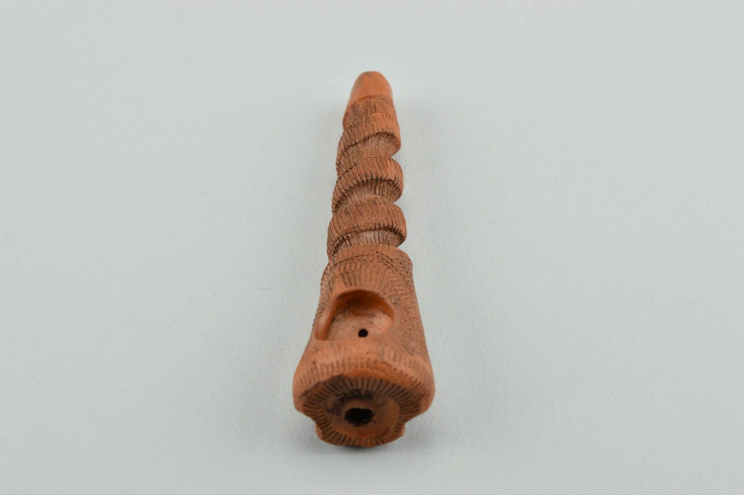 Pipa de barro hecha a mano accesorio para fumador regalo para hombre estiloso foto 4