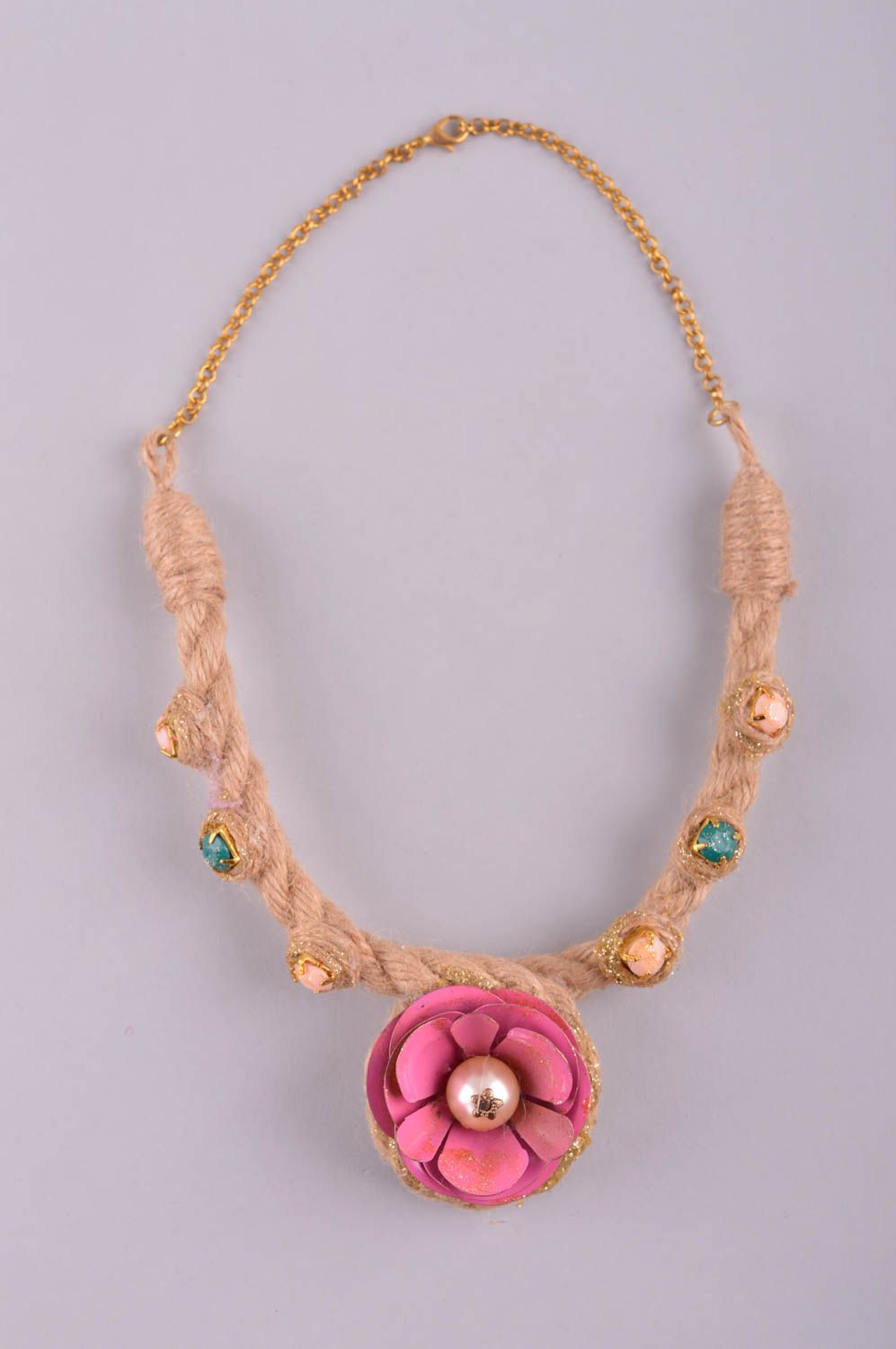 Collier für Frauen handgeschaffen schöne Damen Halskette Frauen Accessoire  foto 2