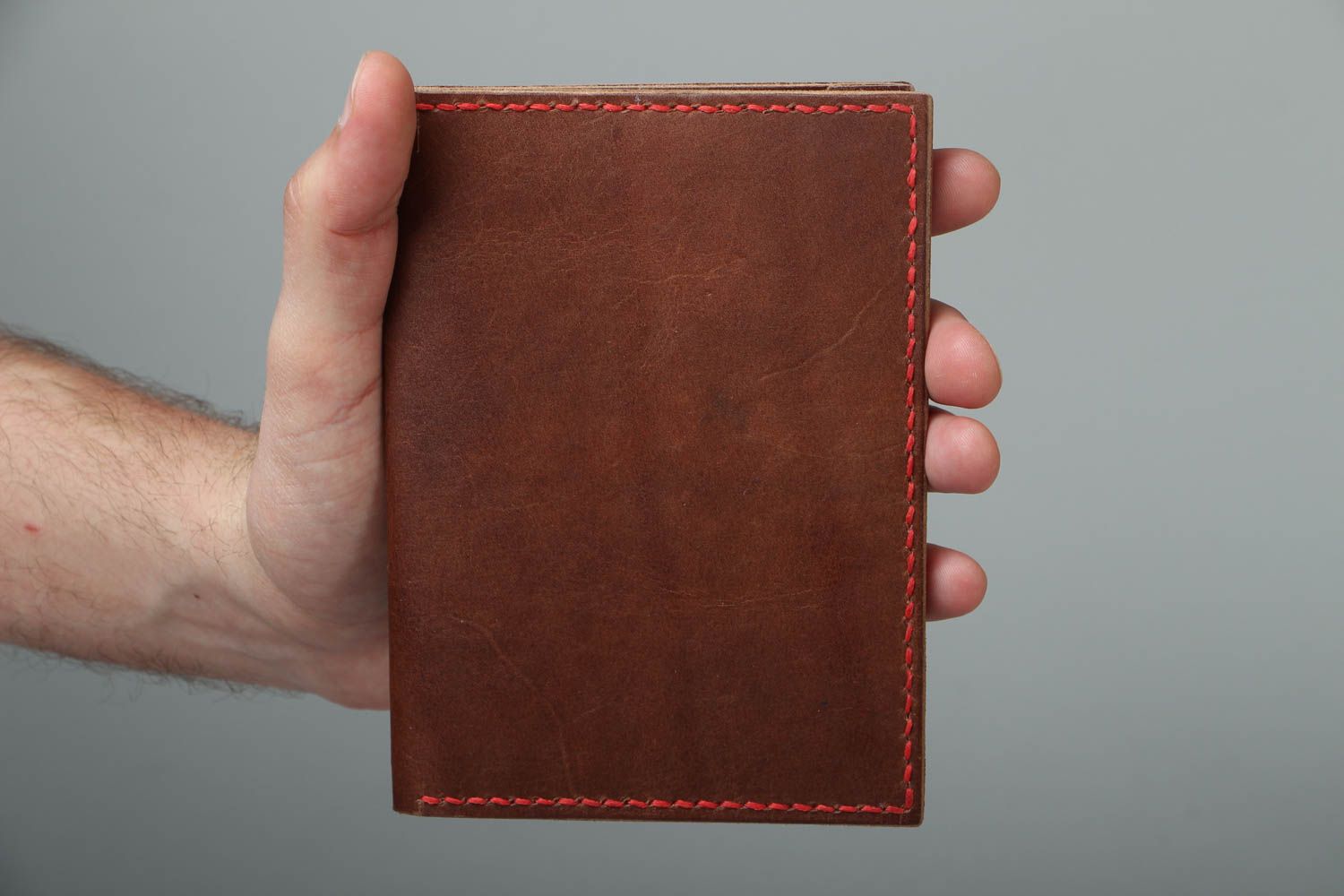 Leather passport cover photo 4