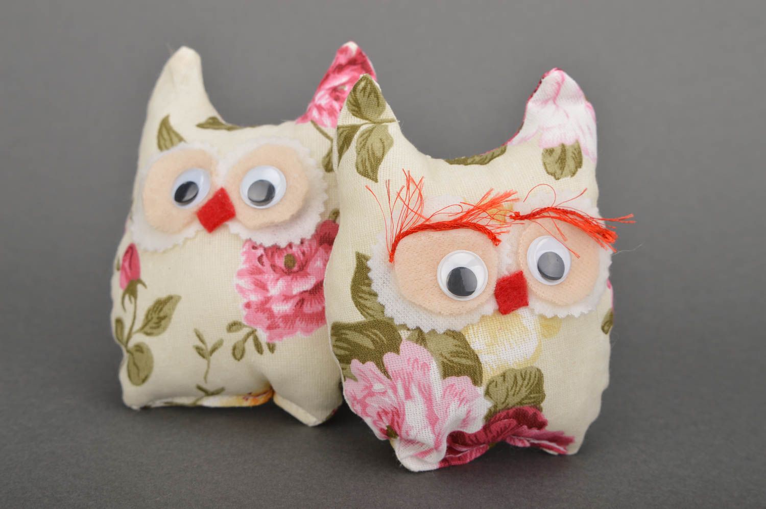 Handmade stuffed toy designer soft toy for children nursery decor ideas owl doll photo 3