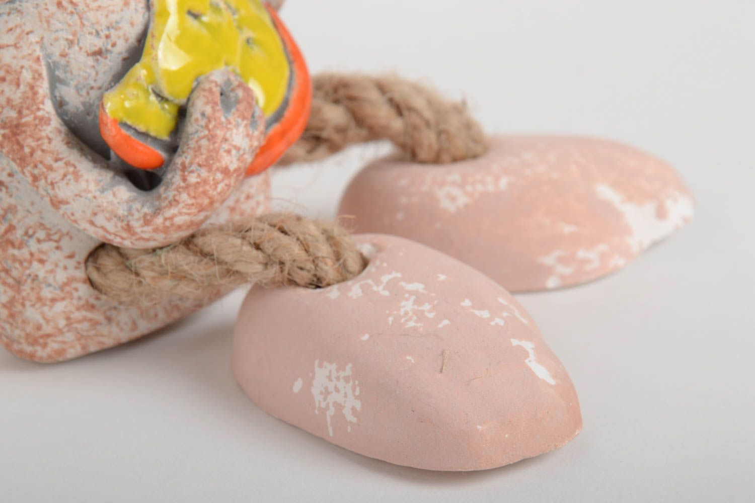 Handmade Keramik Spardose Geschenk für Kinder Haus Deko aus Ton Maus mit Käse foto 4