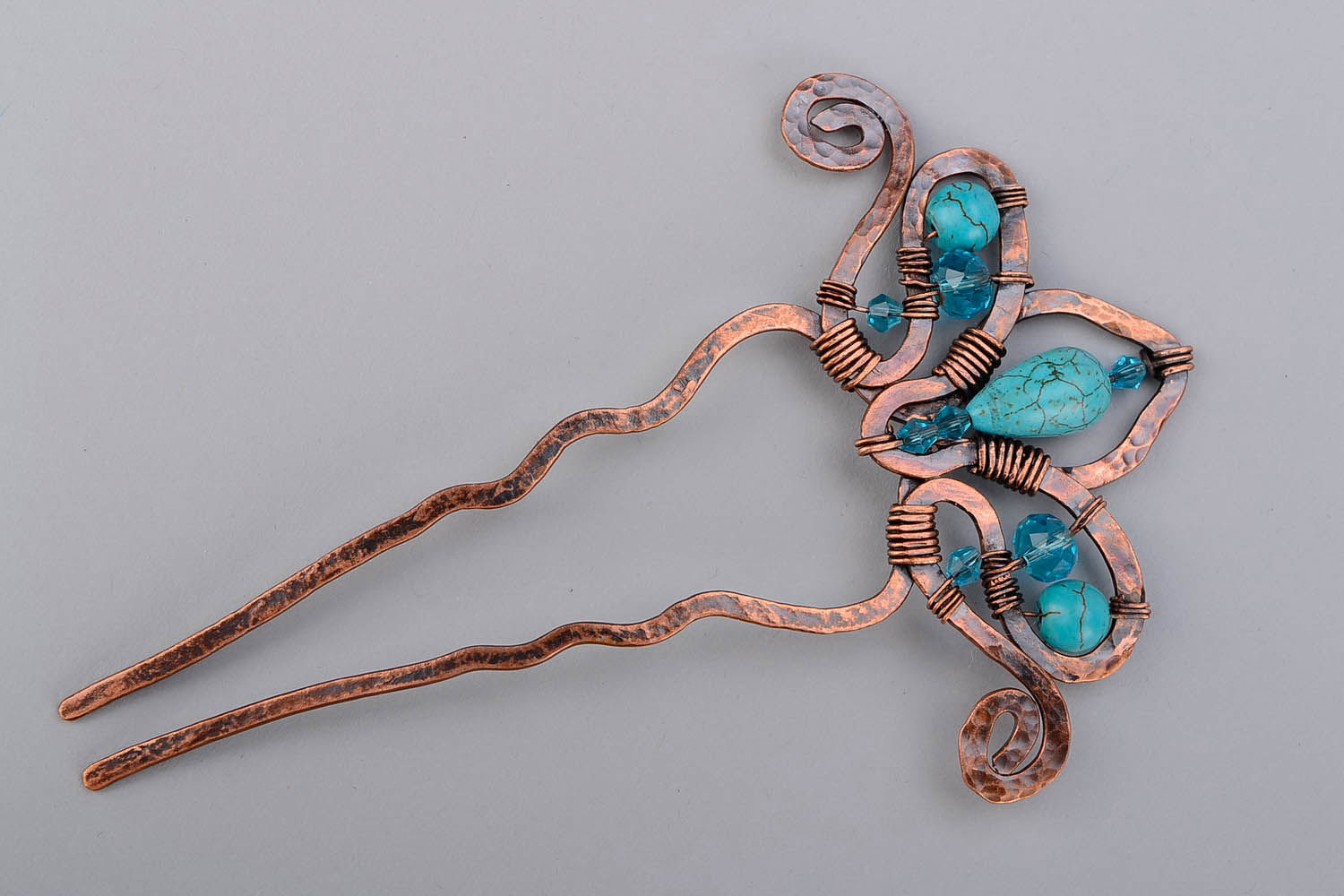 Hairpin with turquoise photo 3